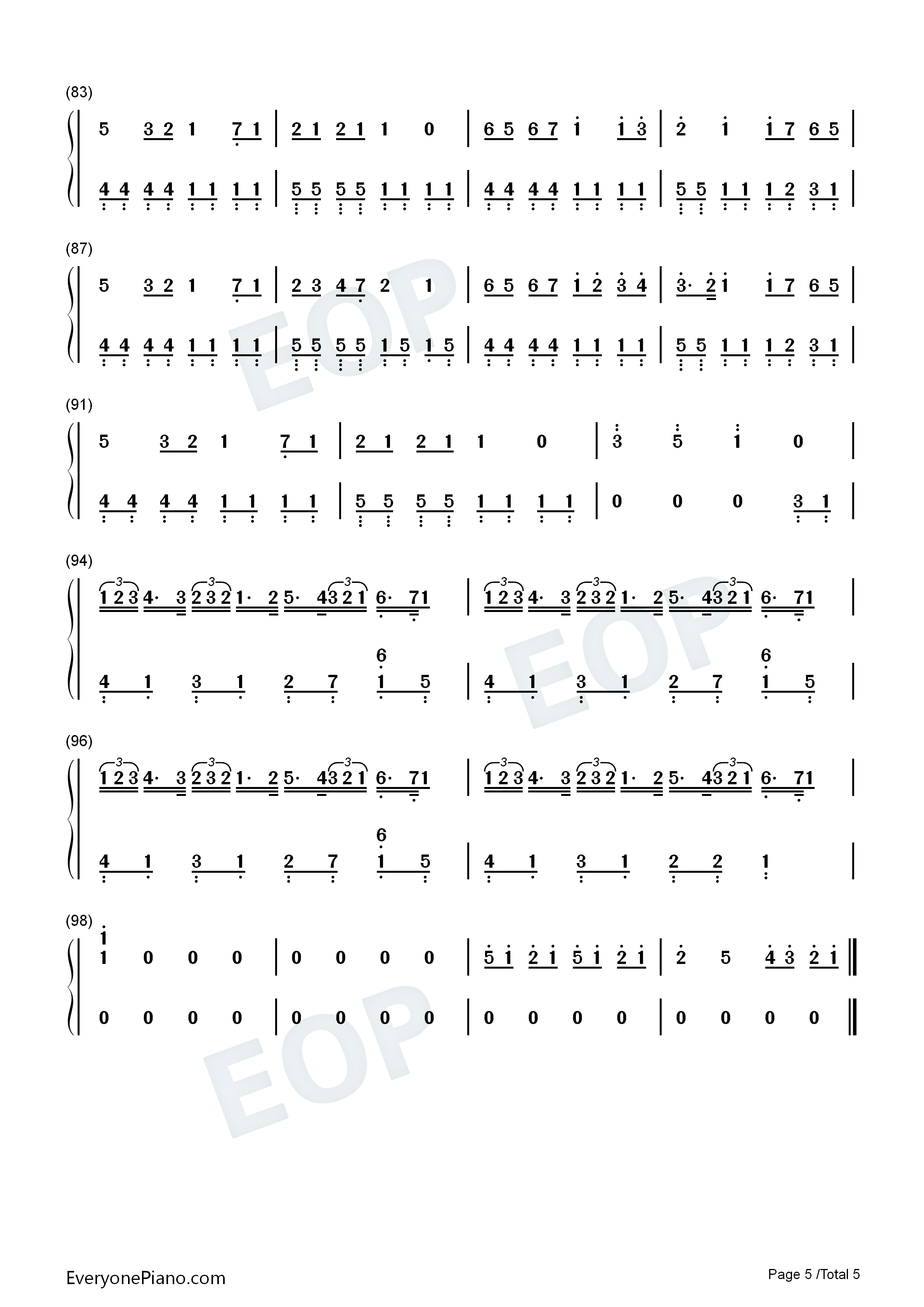 Clock_lock_works钢琴简谱_初音ミク演唱