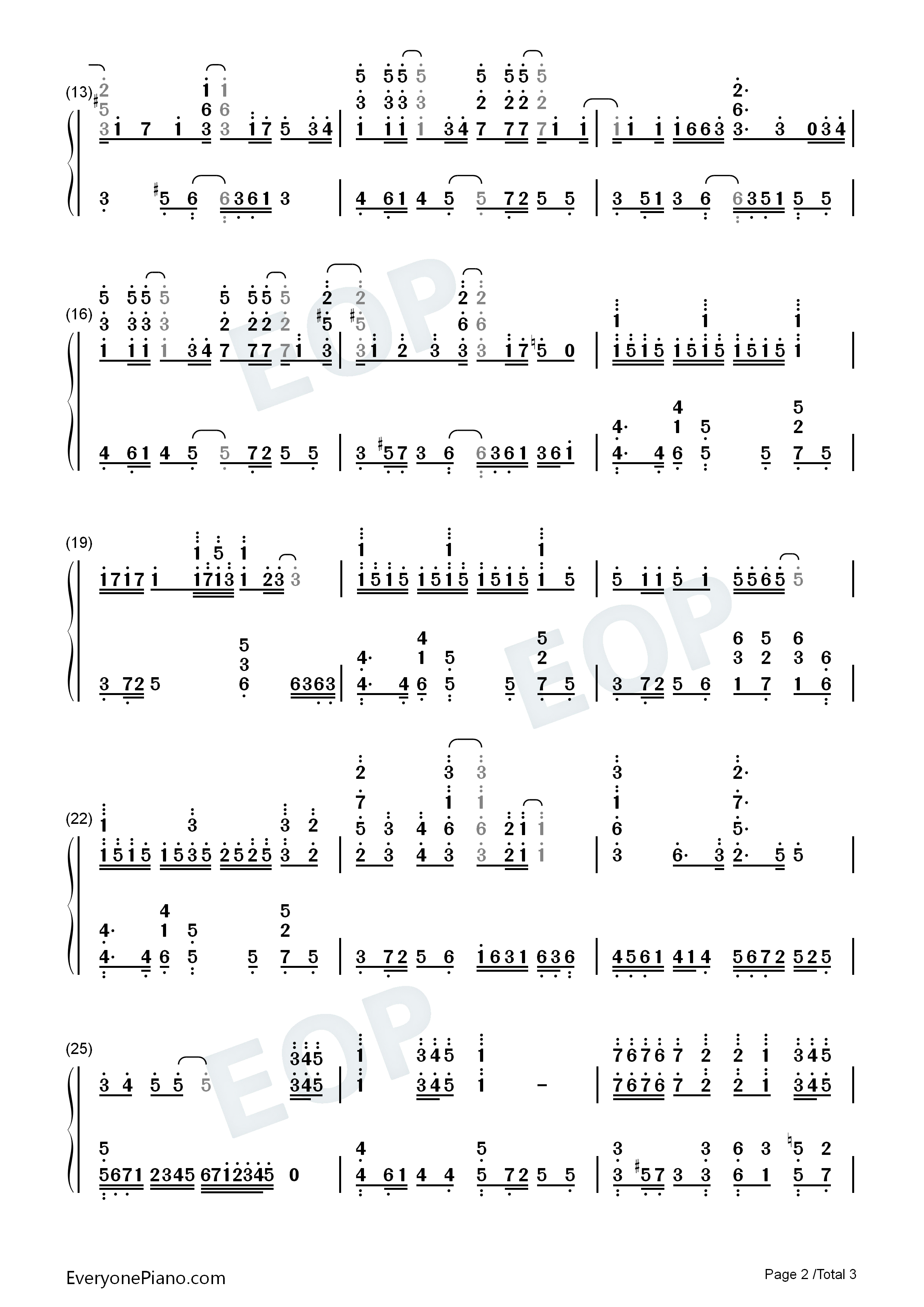 Sweet_&_Sweet_Cherry钢琴简谱_堀江由衣演唱