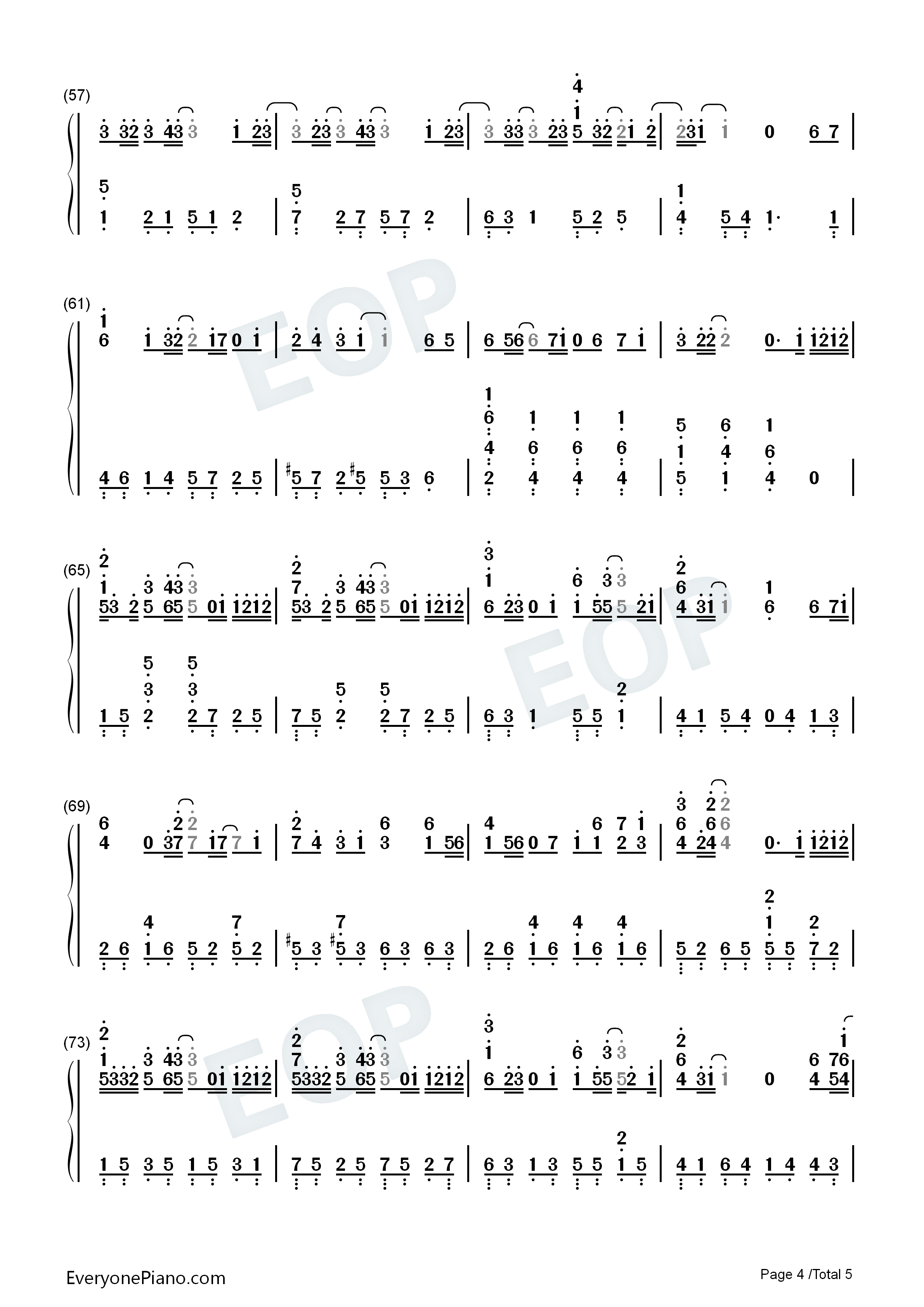 初恋钢琴简谱_奥华子演唱