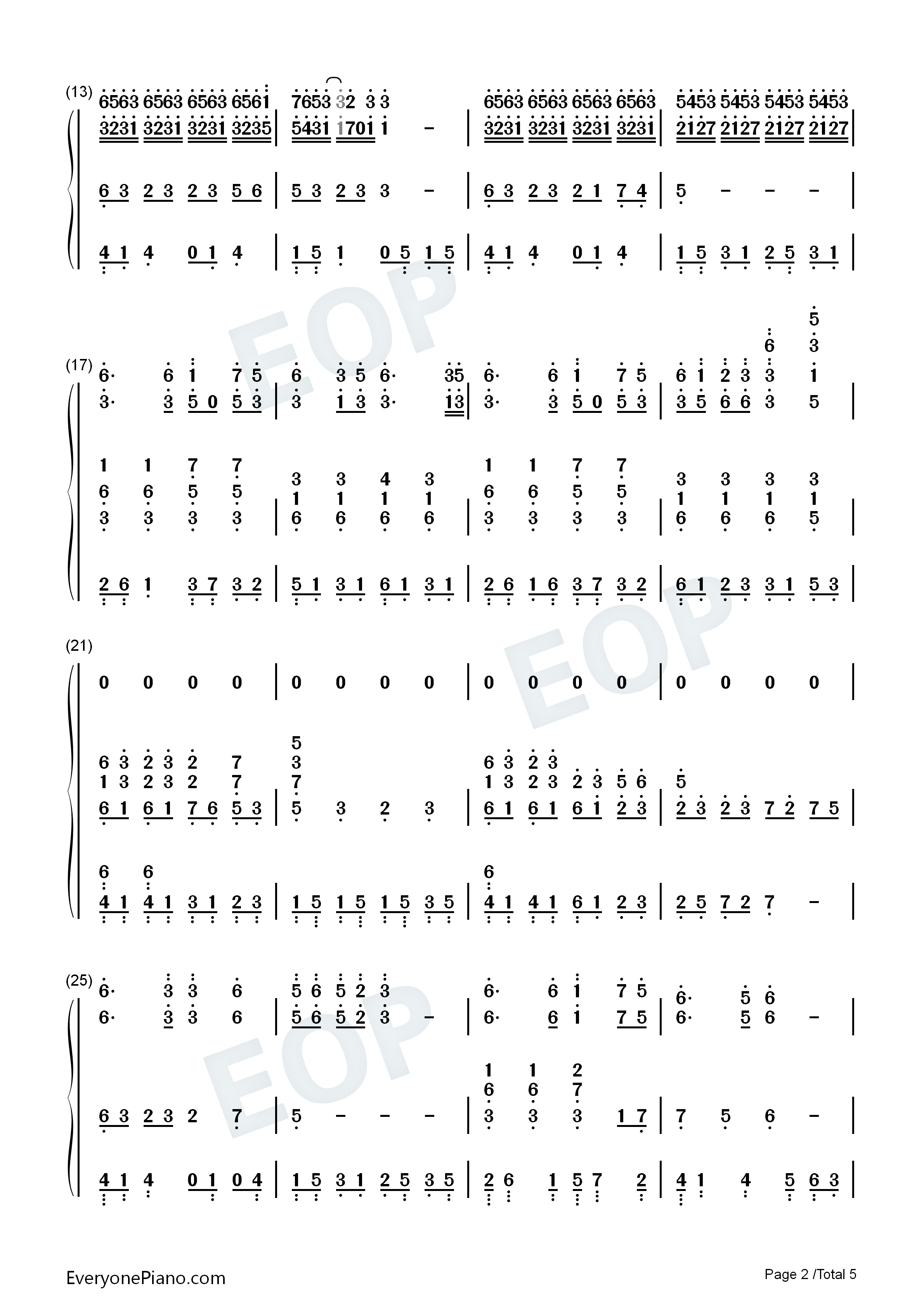 Bluebird_Story钢琴简谱_DJ_Okawari演唱