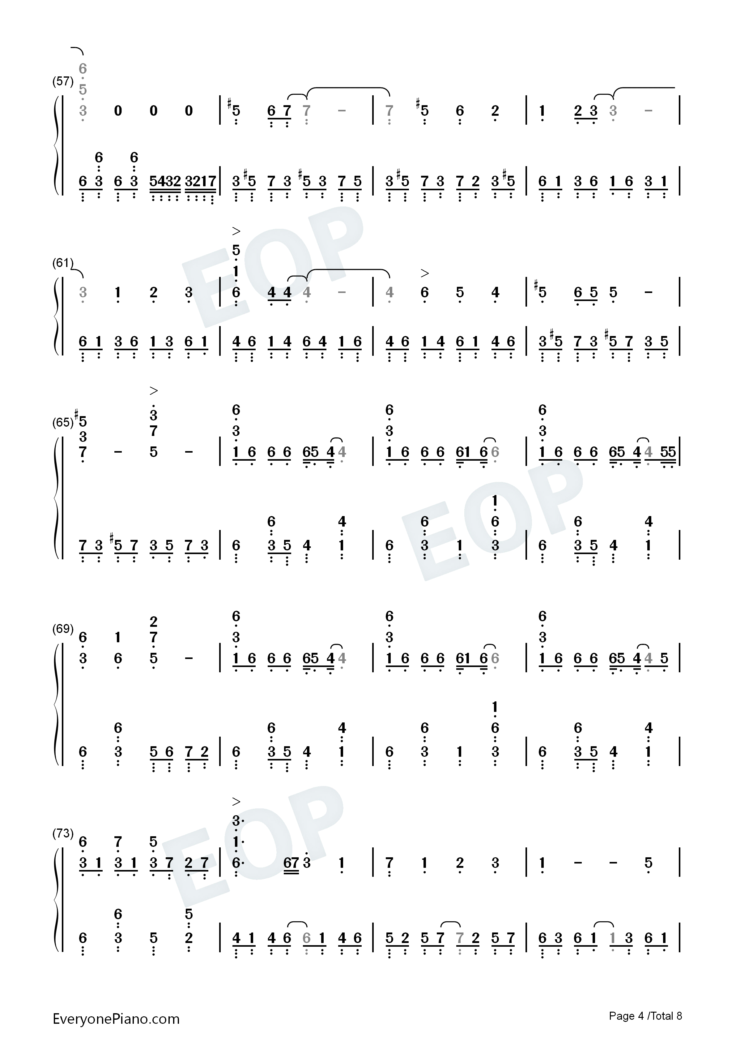 サンドリヨン钢琴简谱_初音ミク・KAITO演唱