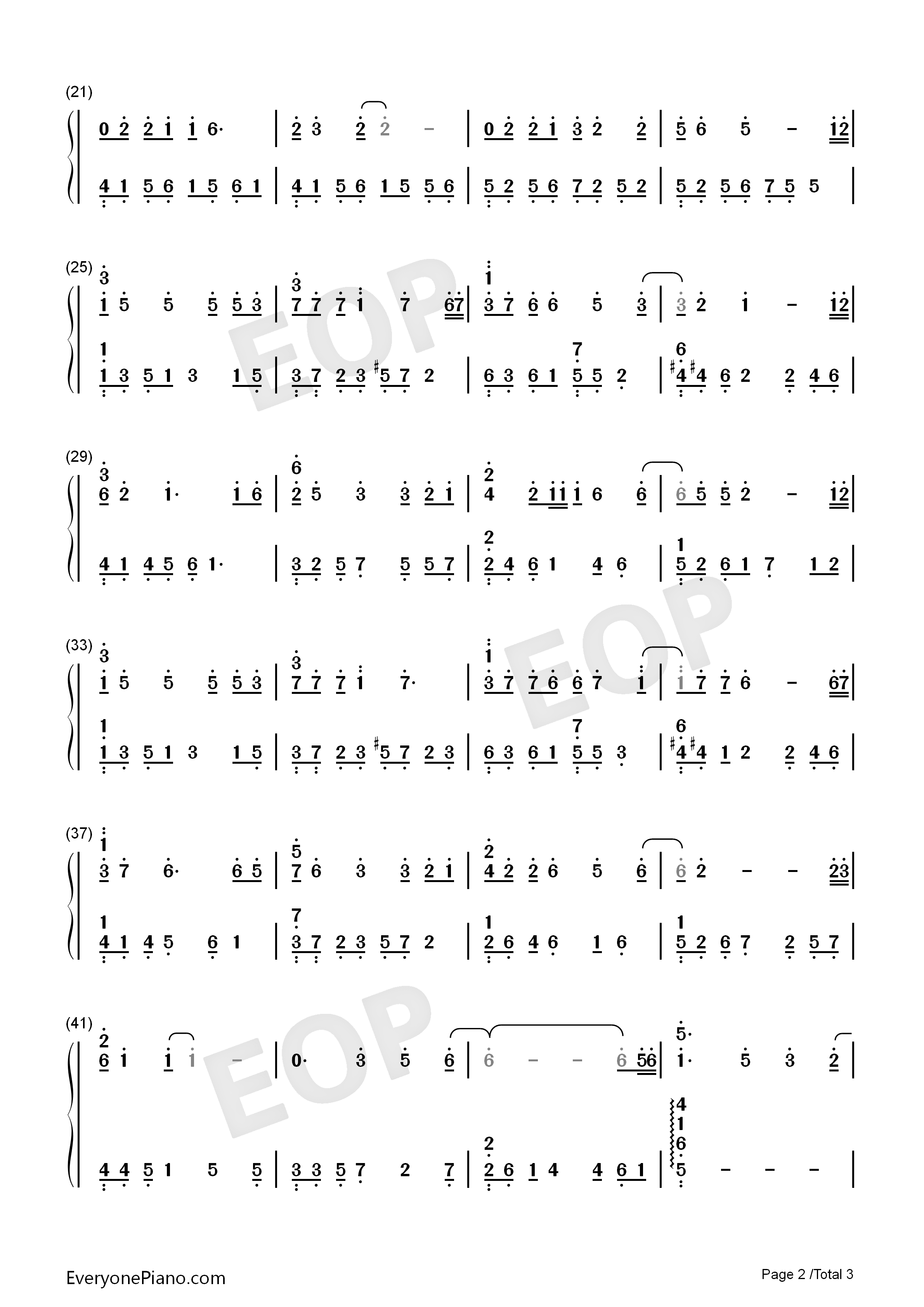 亲爱的你怎么不在我身边钢琴简谱_江美琪演唱