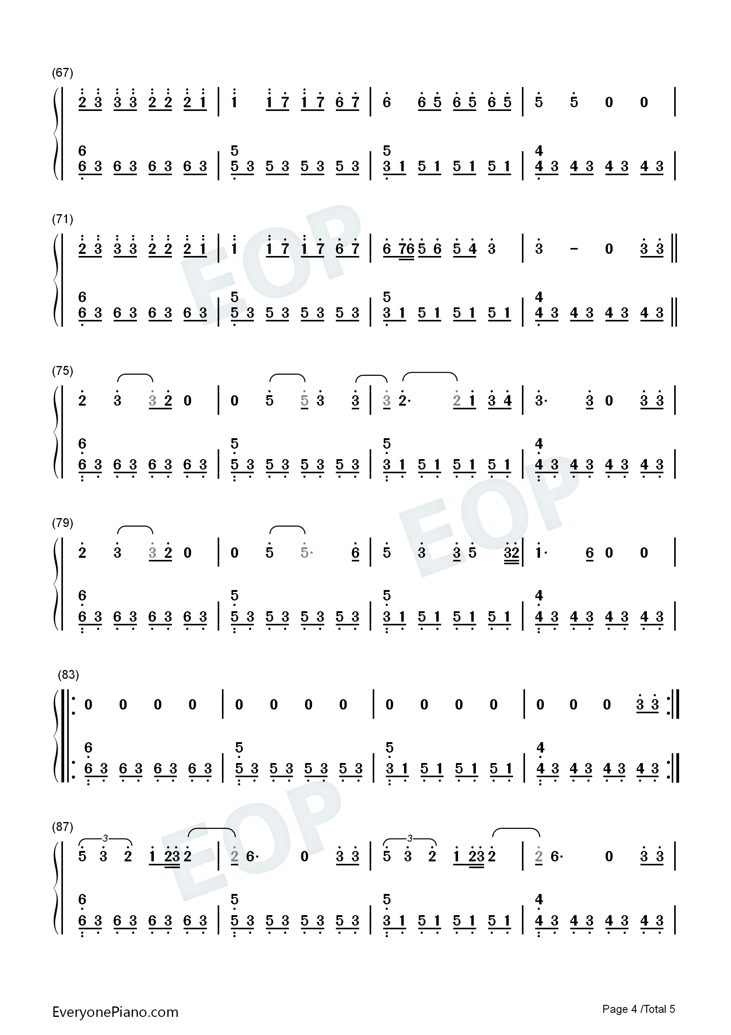 Hometown_Glory钢琴简谱_Adele演唱