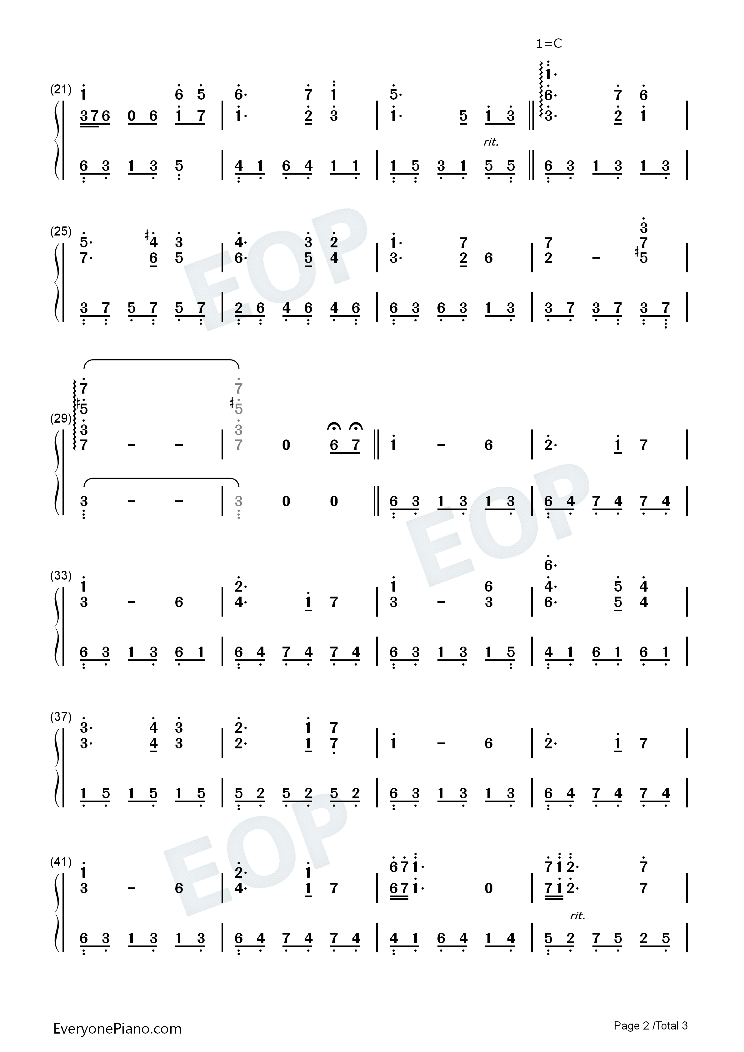 運命_(さだめ)钢琴简谱_佐藤直纪演唱