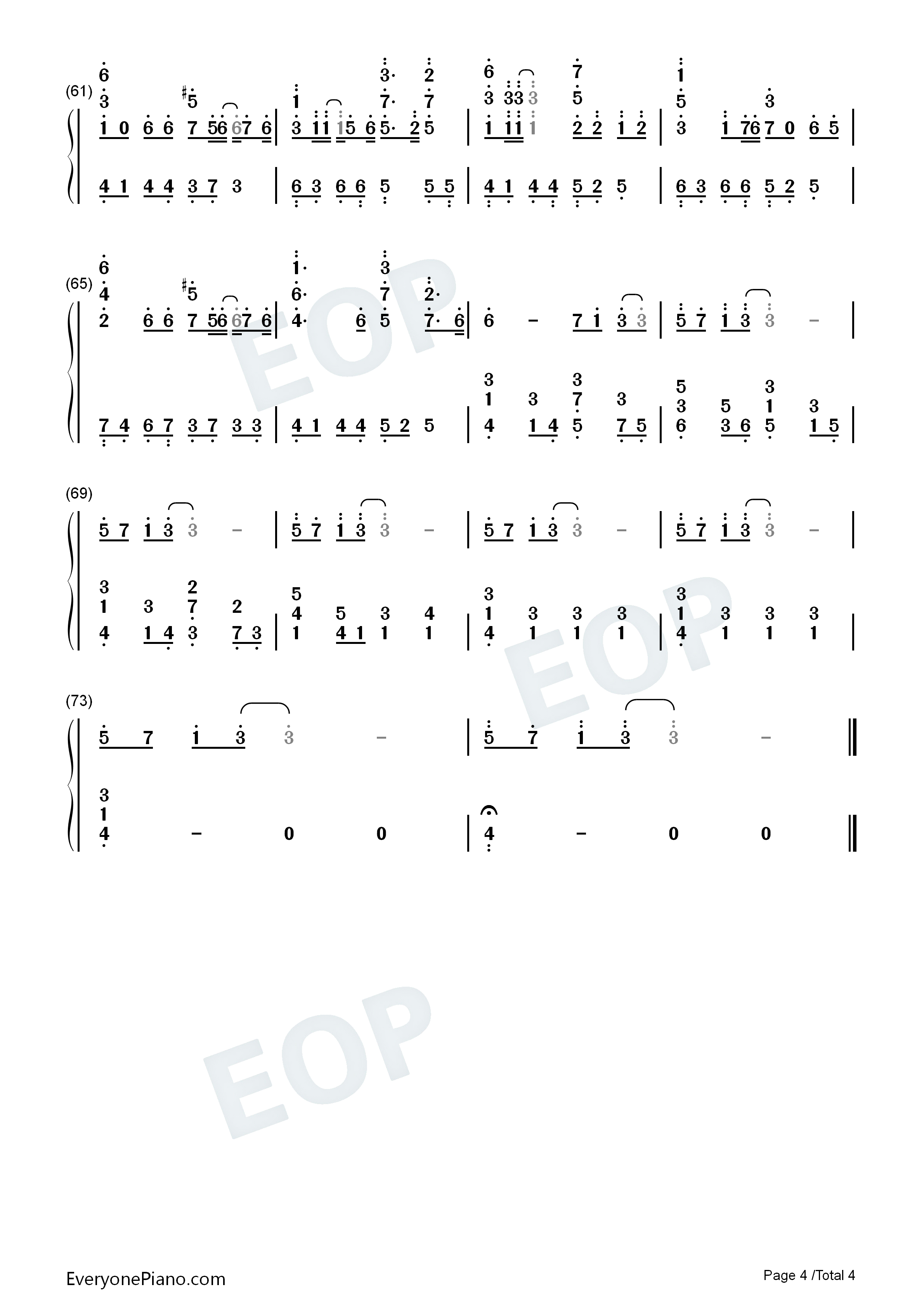 CAROLS钢琴简谱_滨崎步演唱