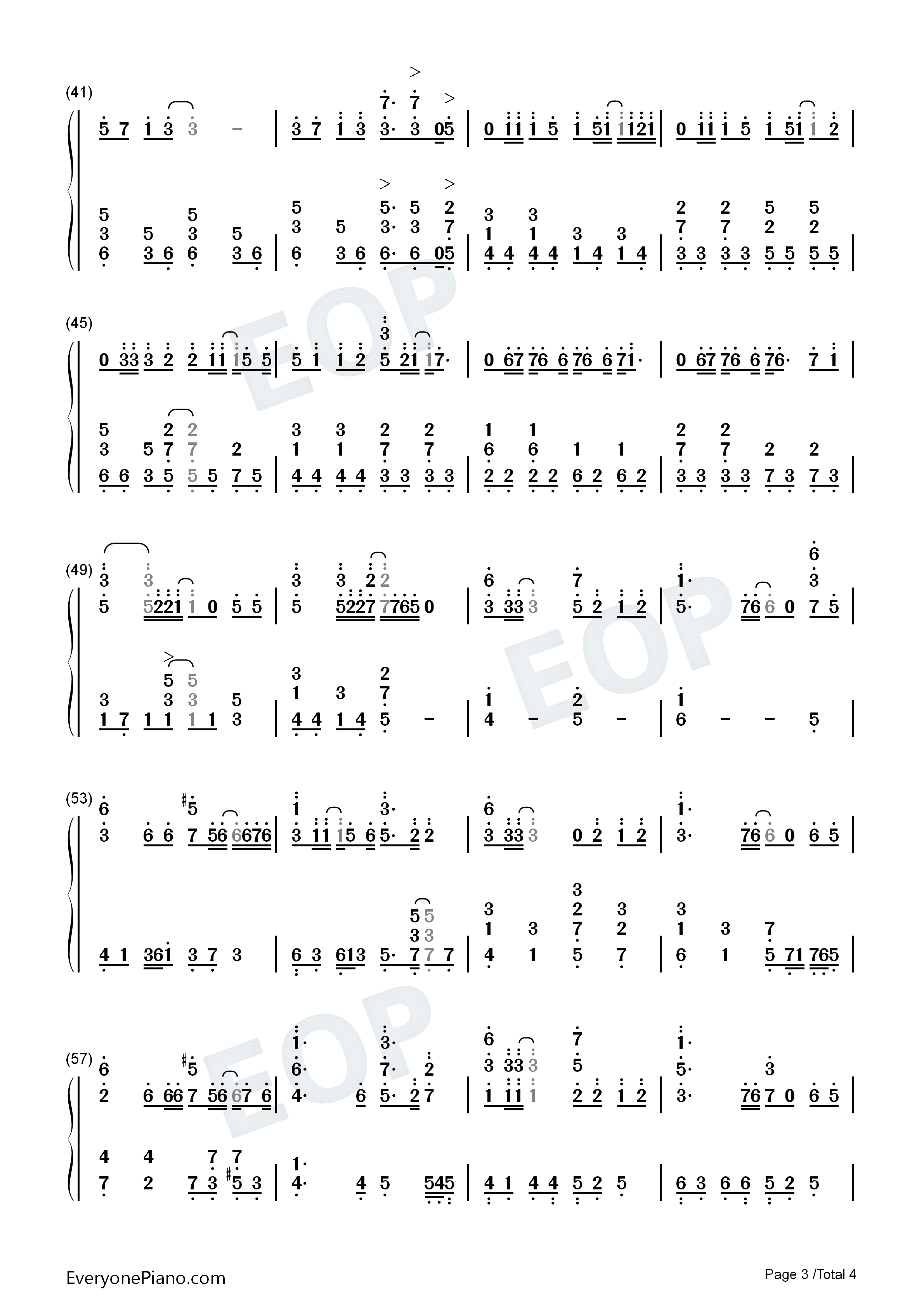 CAROLS钢琴简谱_滨崎步演唱