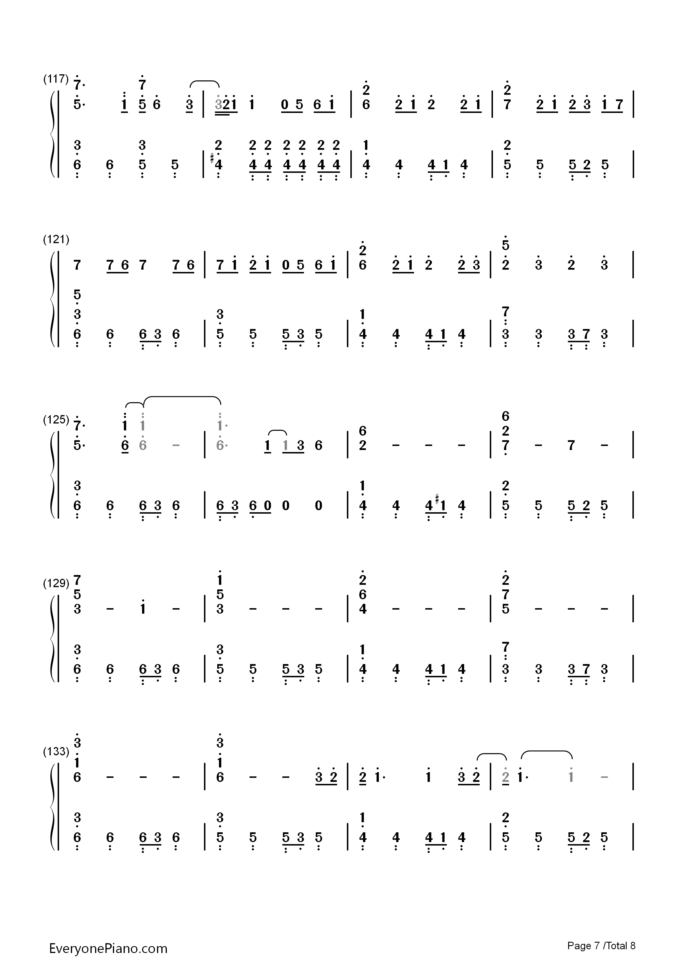 モザイクカケラ钢琴简谱_SunSet_Swish演唱