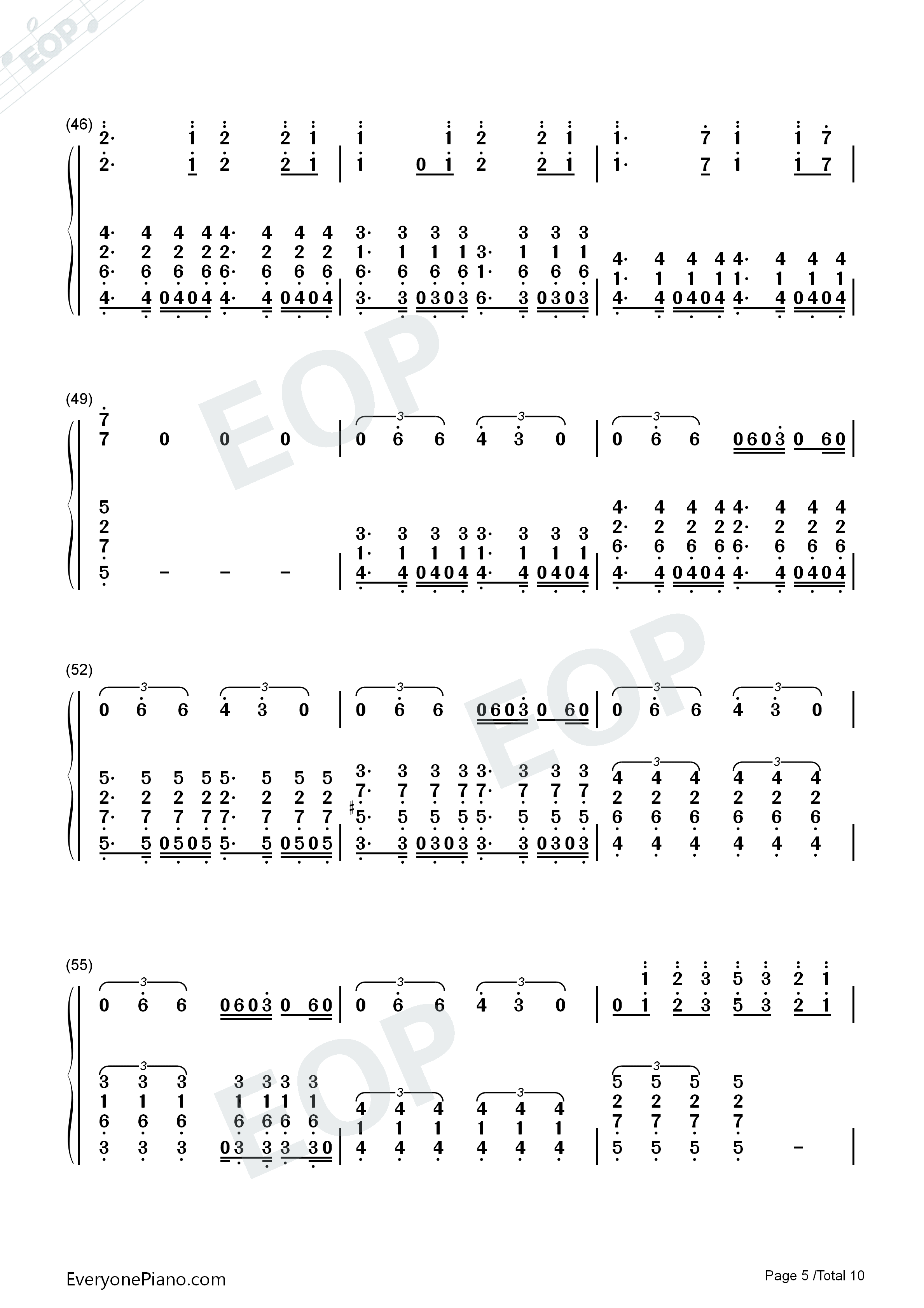 We_Are_One_(Ole_Ola)钢琴简谱_Pitbull演唱