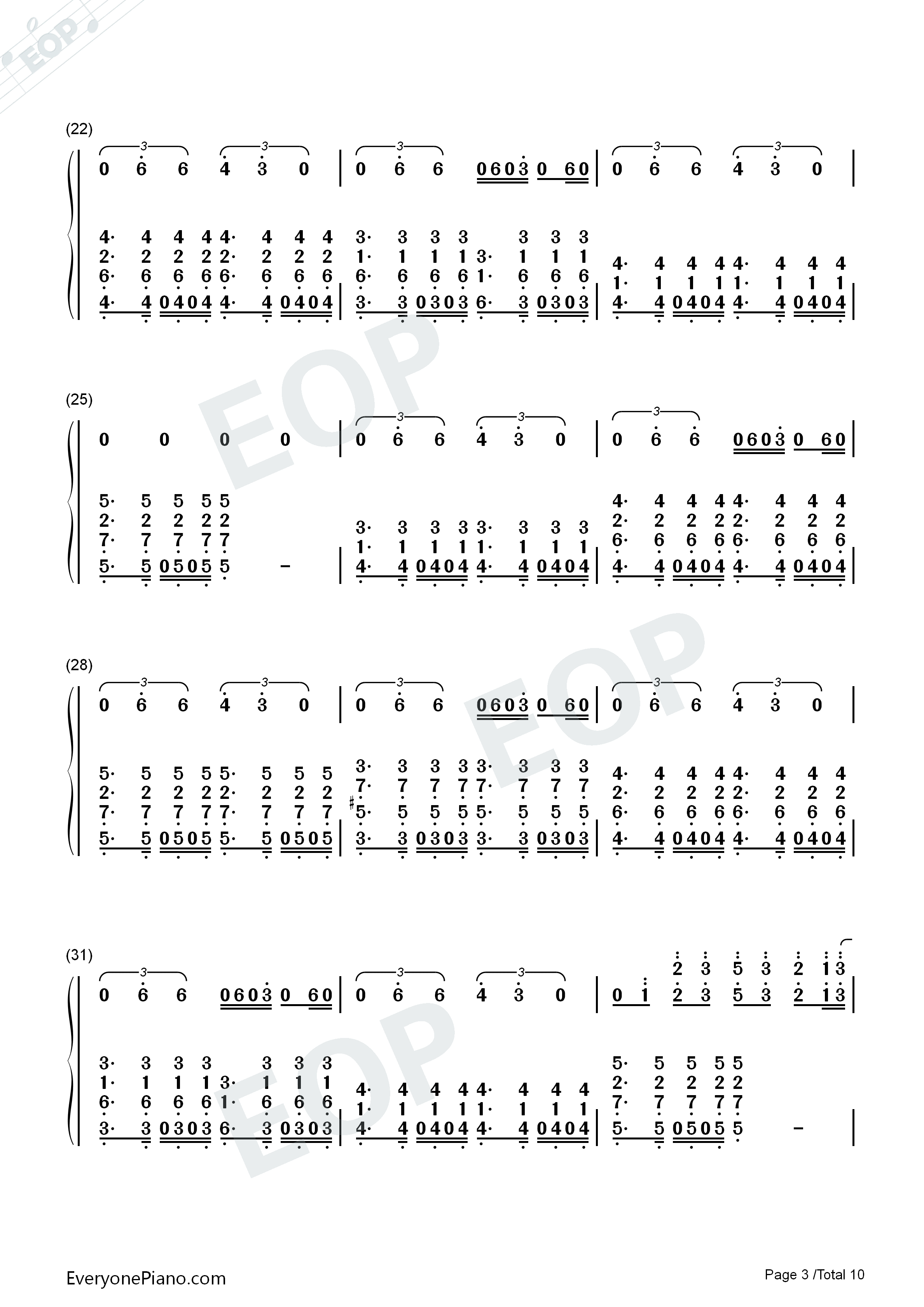 We_Are_One_(Ole_Ola)钢琴简谱_Pitbull演唱