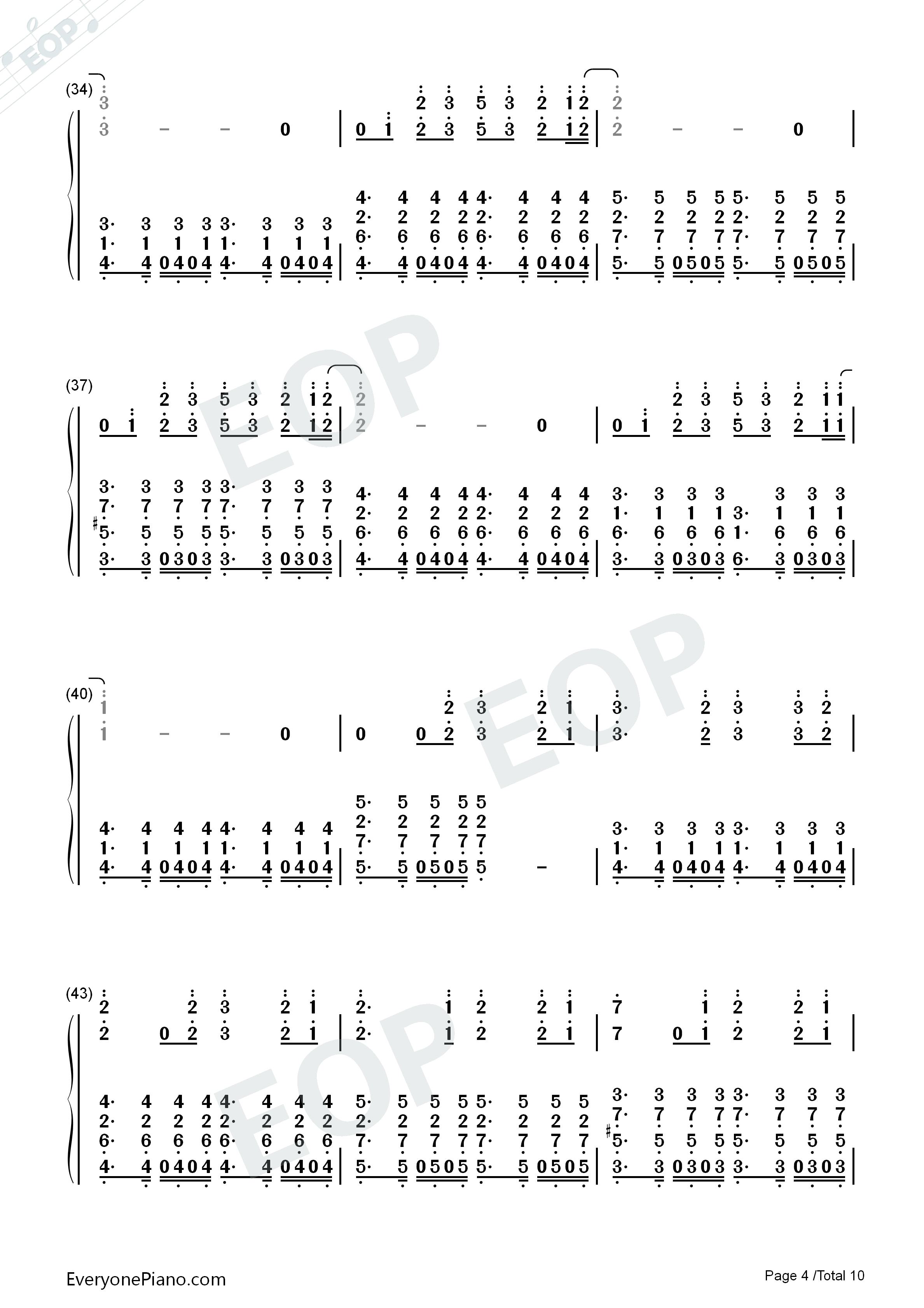 We_Are_One_(Ole_Ola)钢琴简谱_Pitbull演唱
