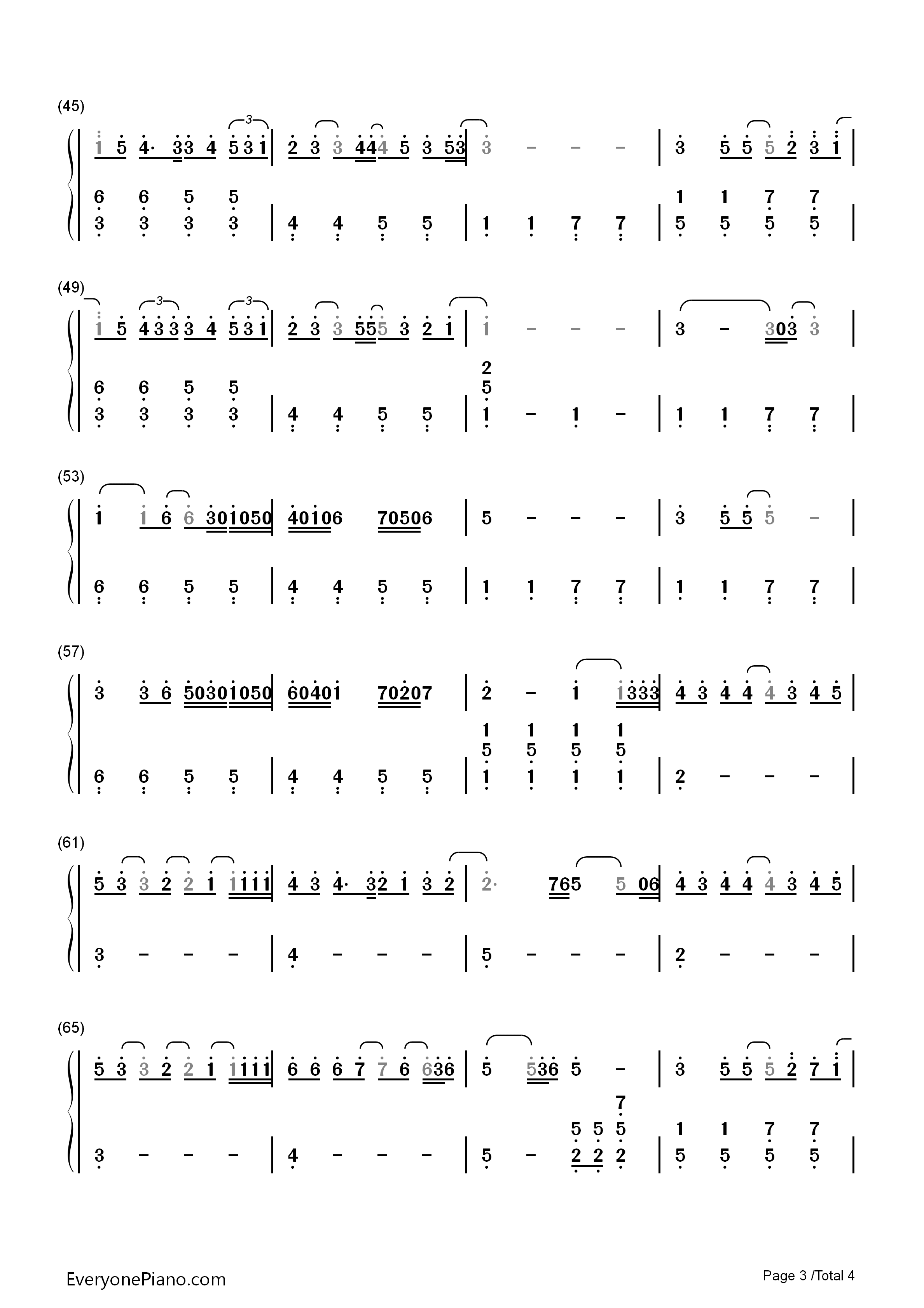 to_Mother钢琴简谱_YUI演唱