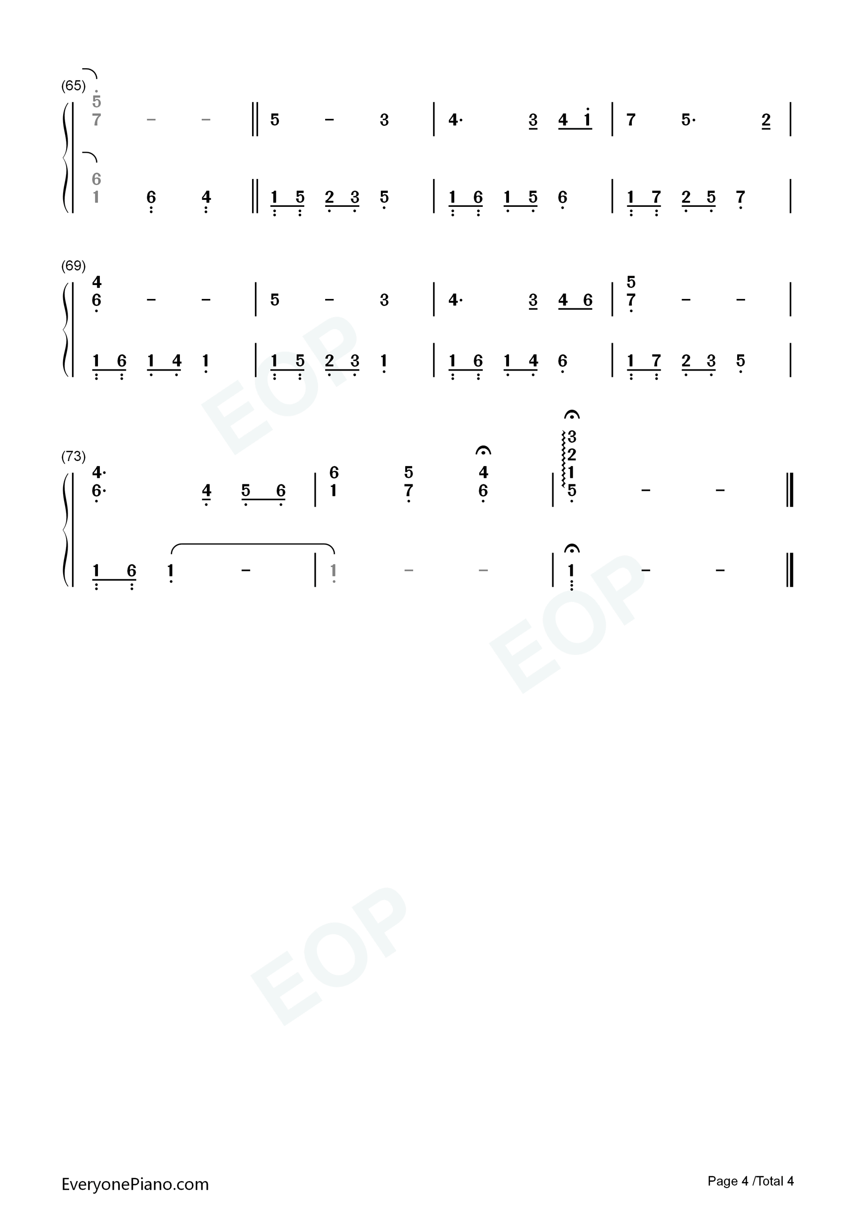 Missing_You钢琴简谱_Various_Artists演唱