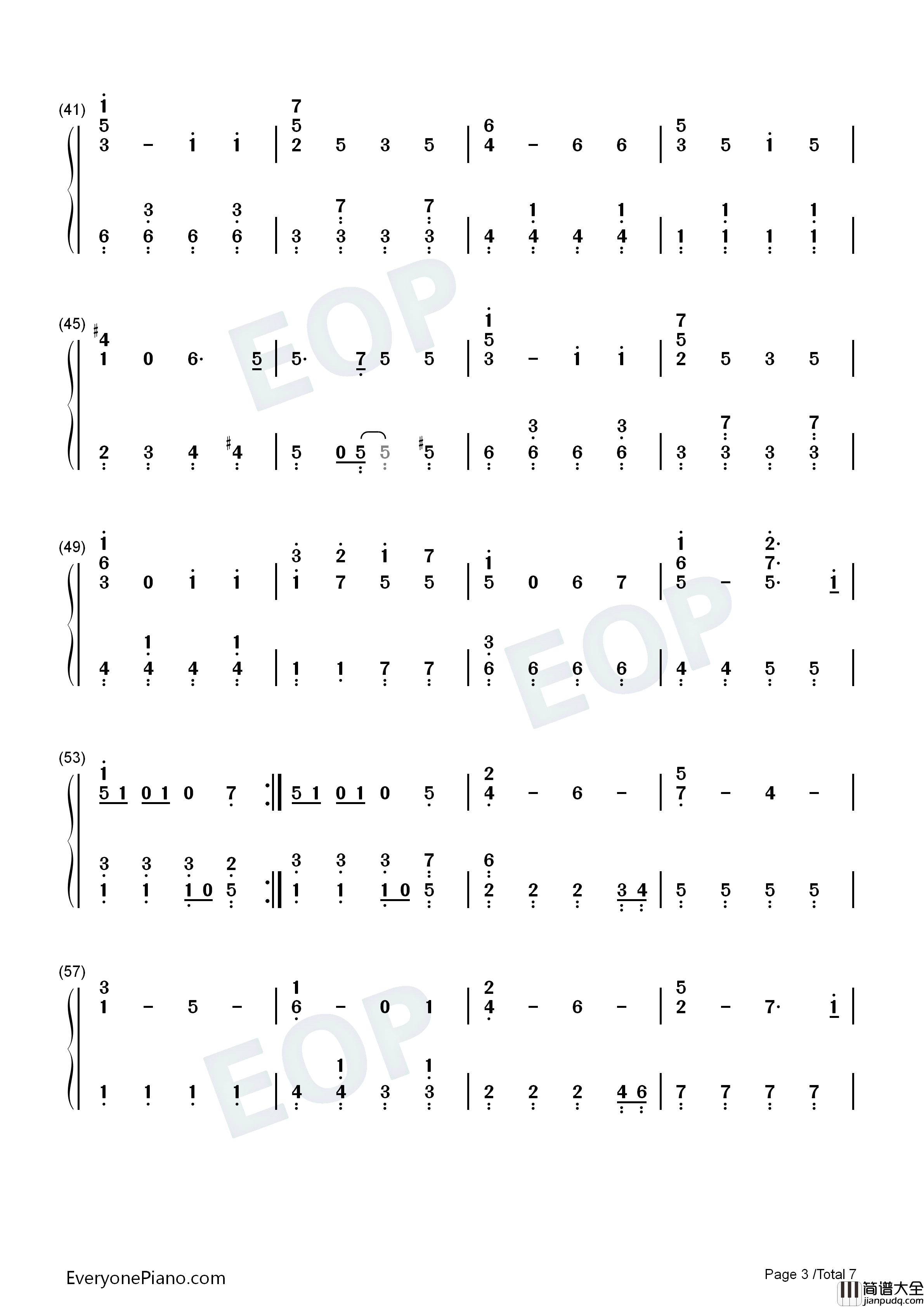 サクラ咲ケ钢琴简谱_岚演唱