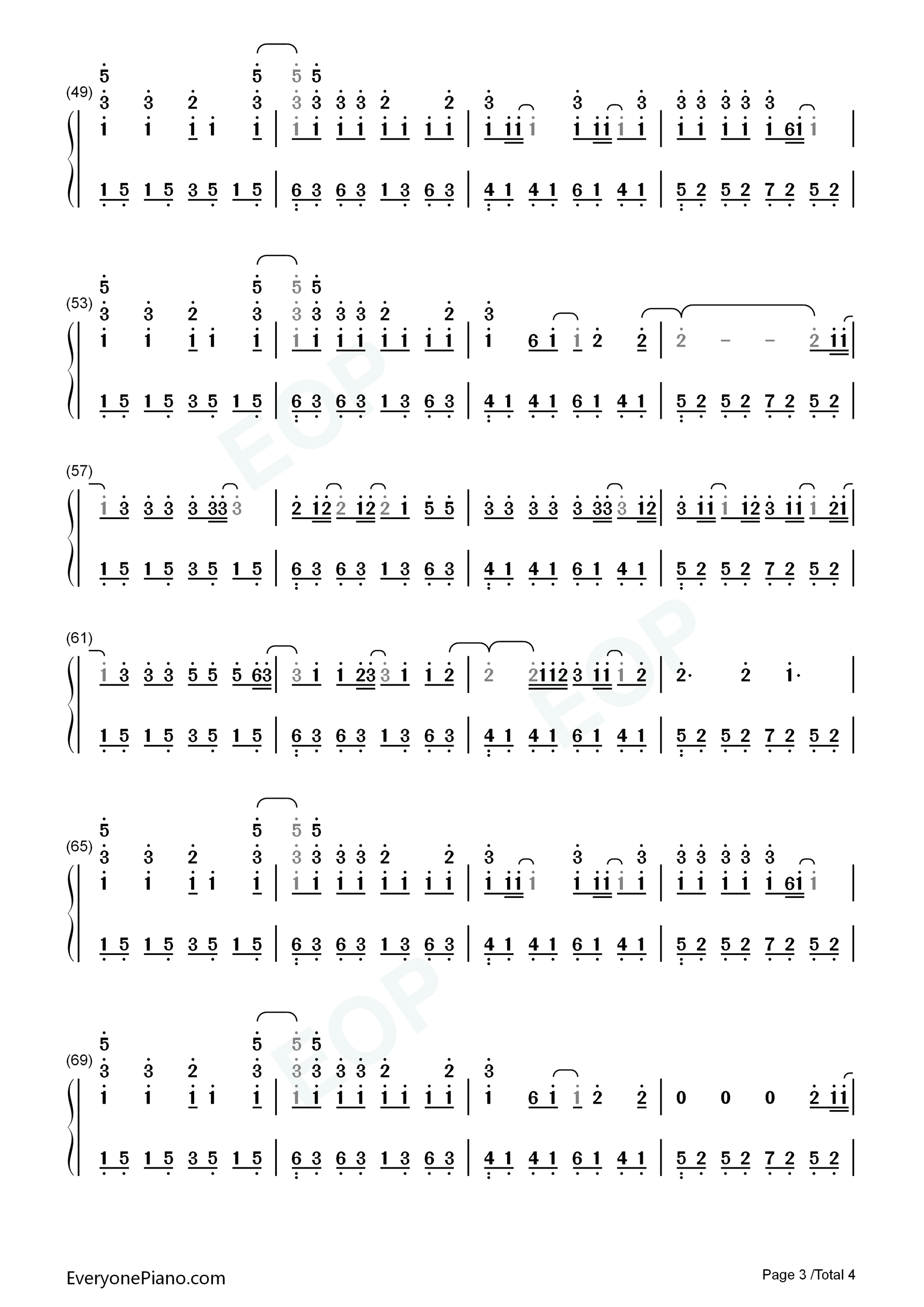 Hey_Soul_Sister钢琴简谱_Train演唱