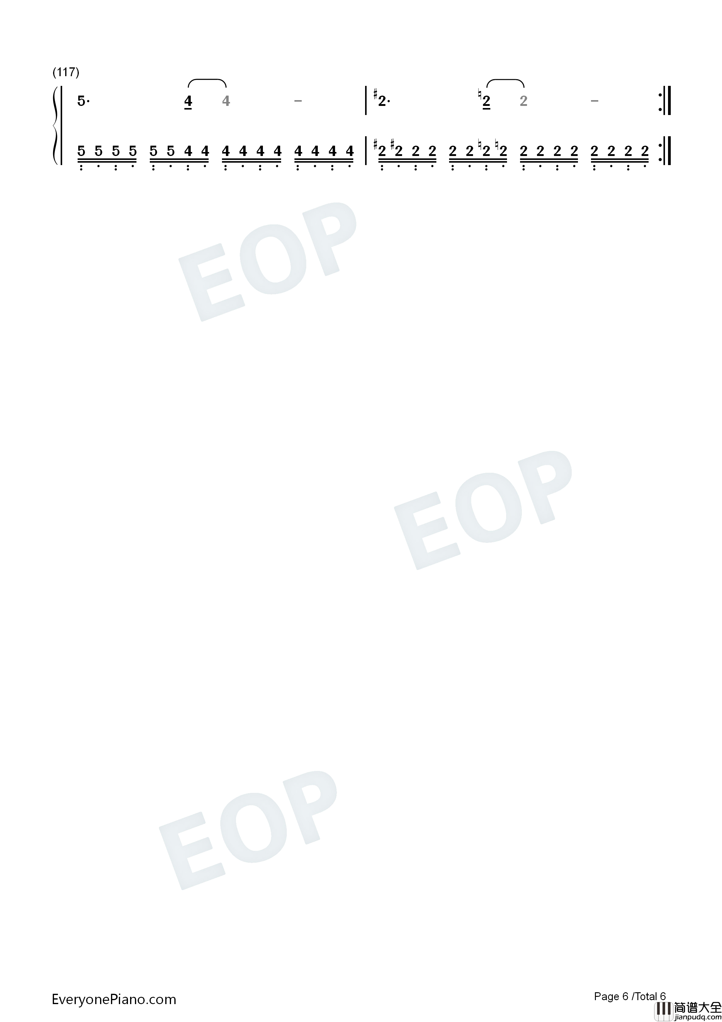 五番目のピエロ钢琴简谱_镜音レン演唱