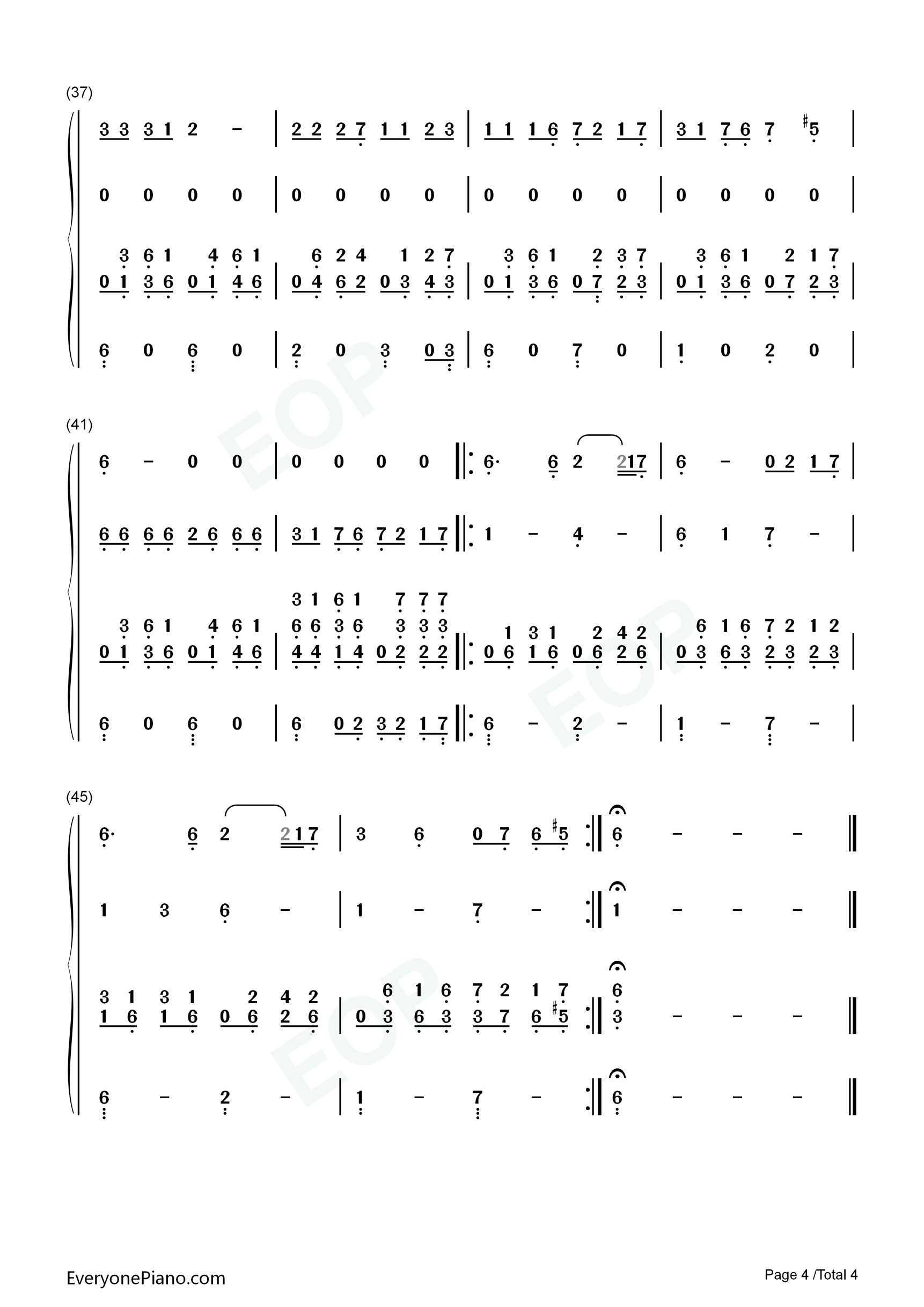Vois_Sur_Ton_Chemin钢琴简谱_Bruno_Coulais_&_Christophe_Barratier演唱