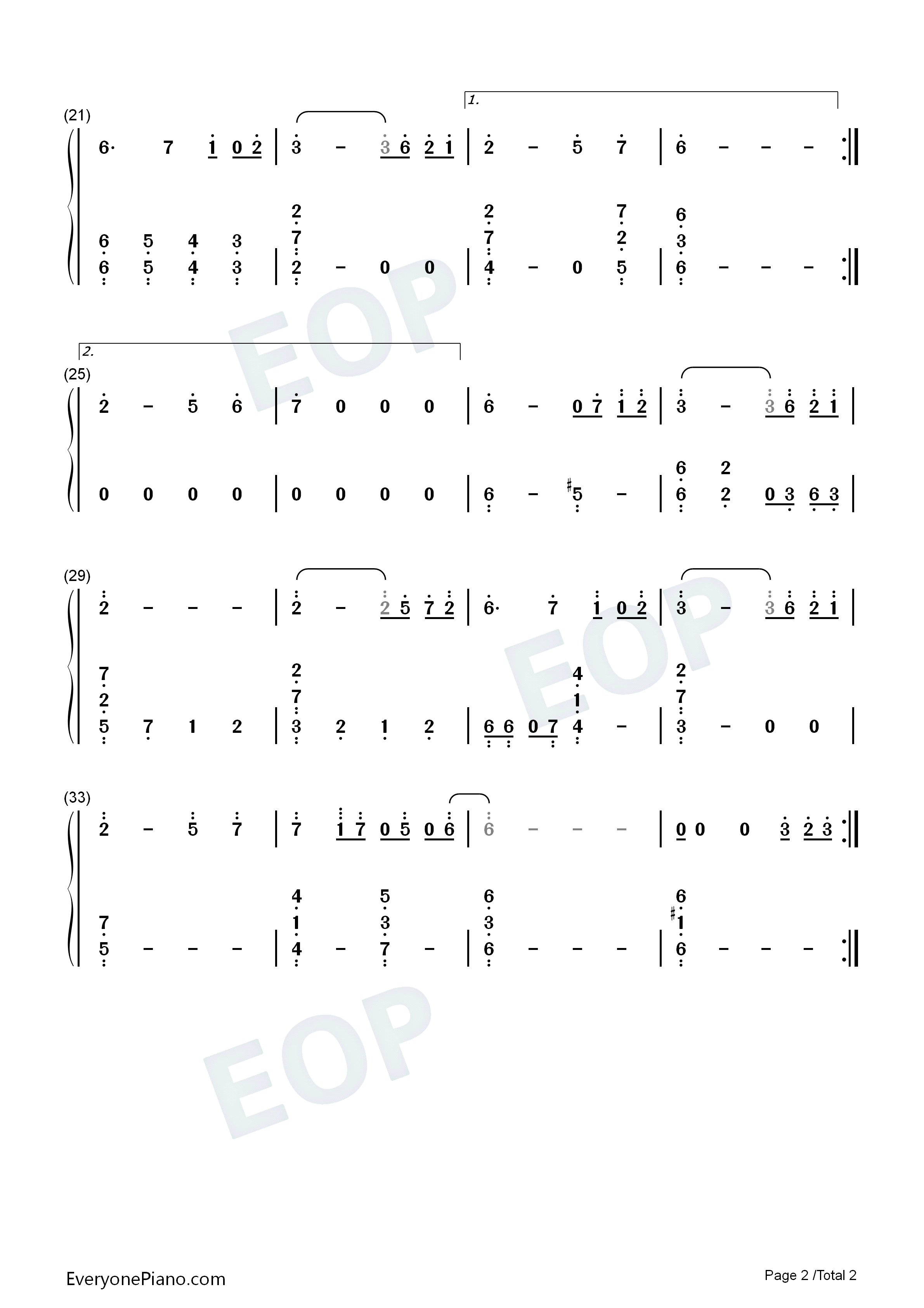 Way_of_Life钢琴简谱_小寺可南子演唱