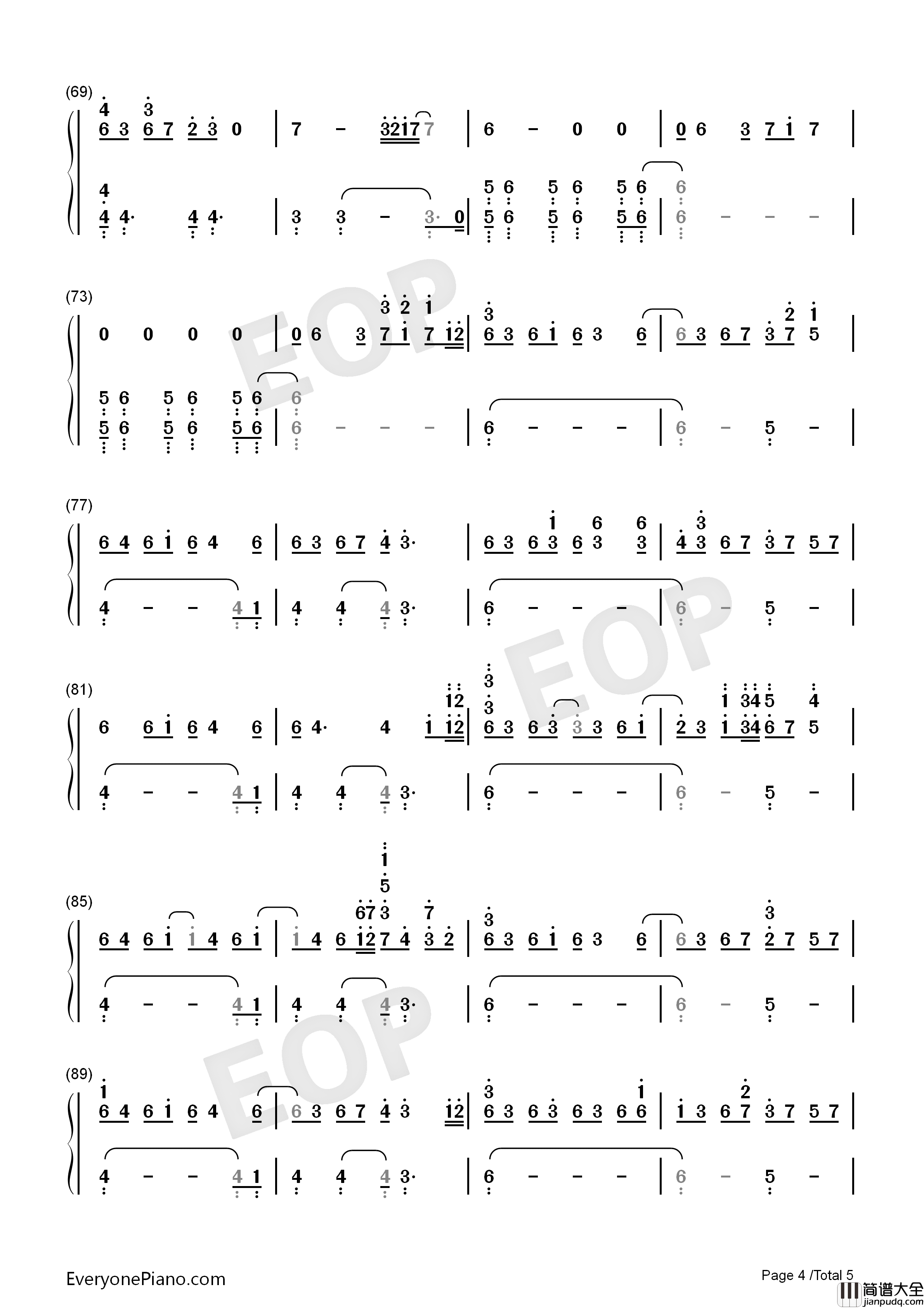 三国杀背景音乐钢琴简谱_未知演唱