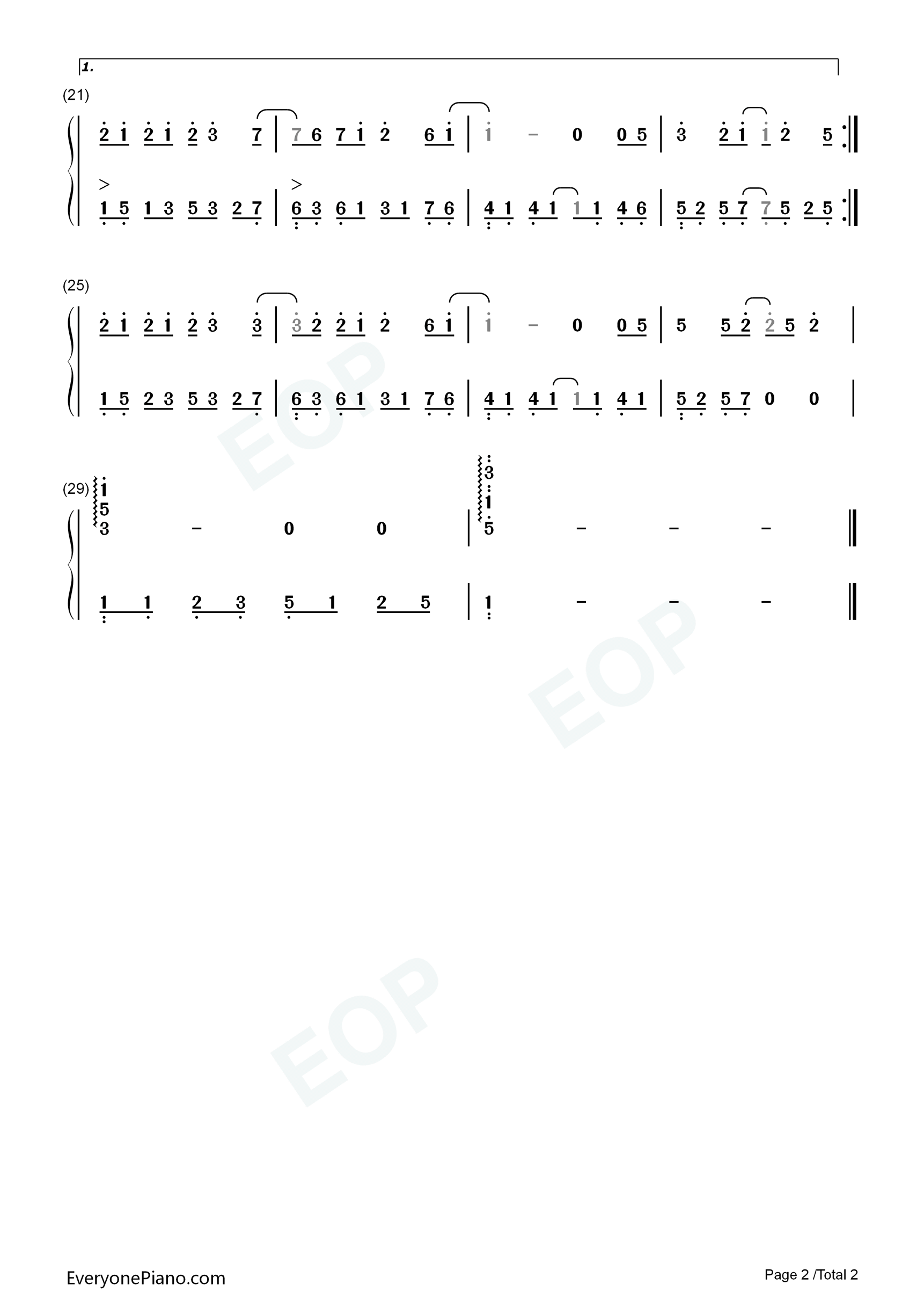 真爱钢琴简谱_183_Club演唱