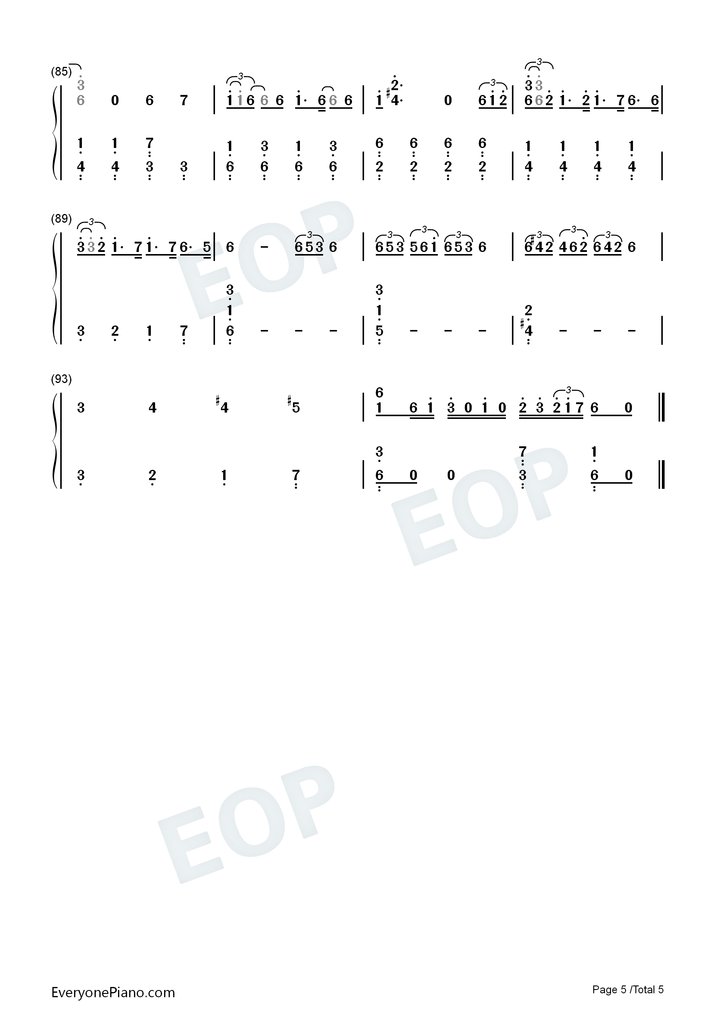 Endless_Game钢琴简谱_岚演唱