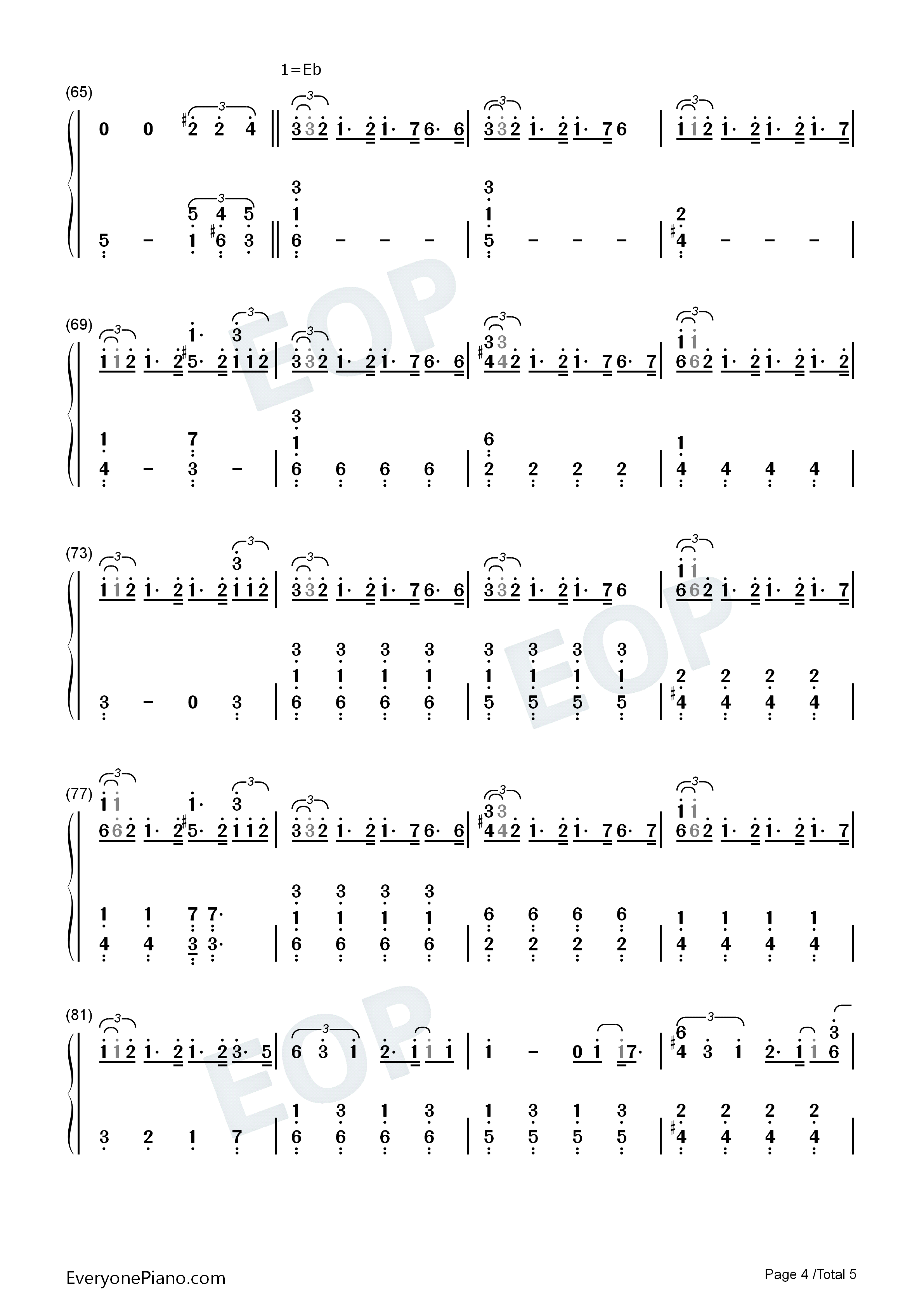 Endless_Game钢琴简谱_岚演唱