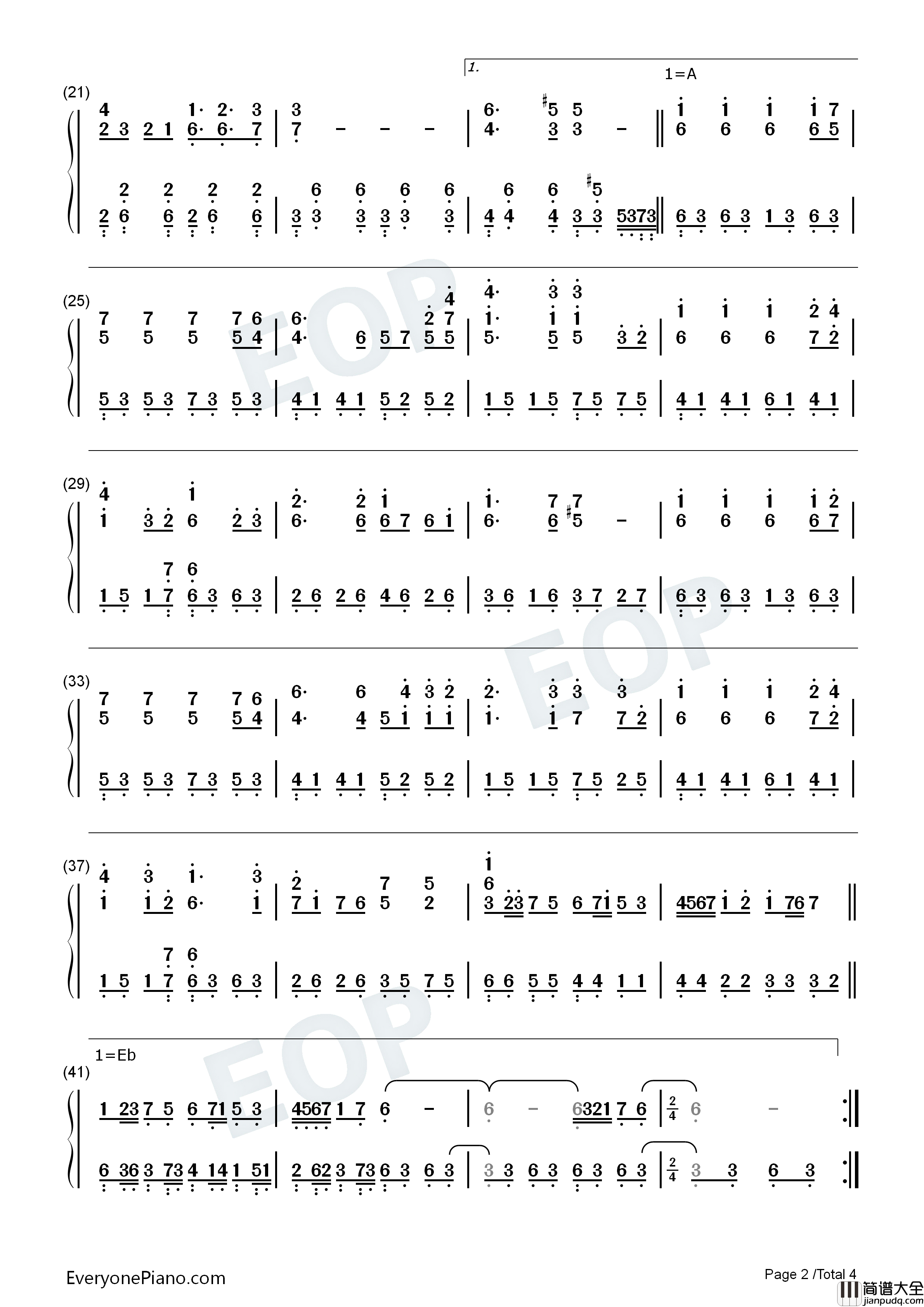 光の旋律钢琴简谱_Kalafina演唱