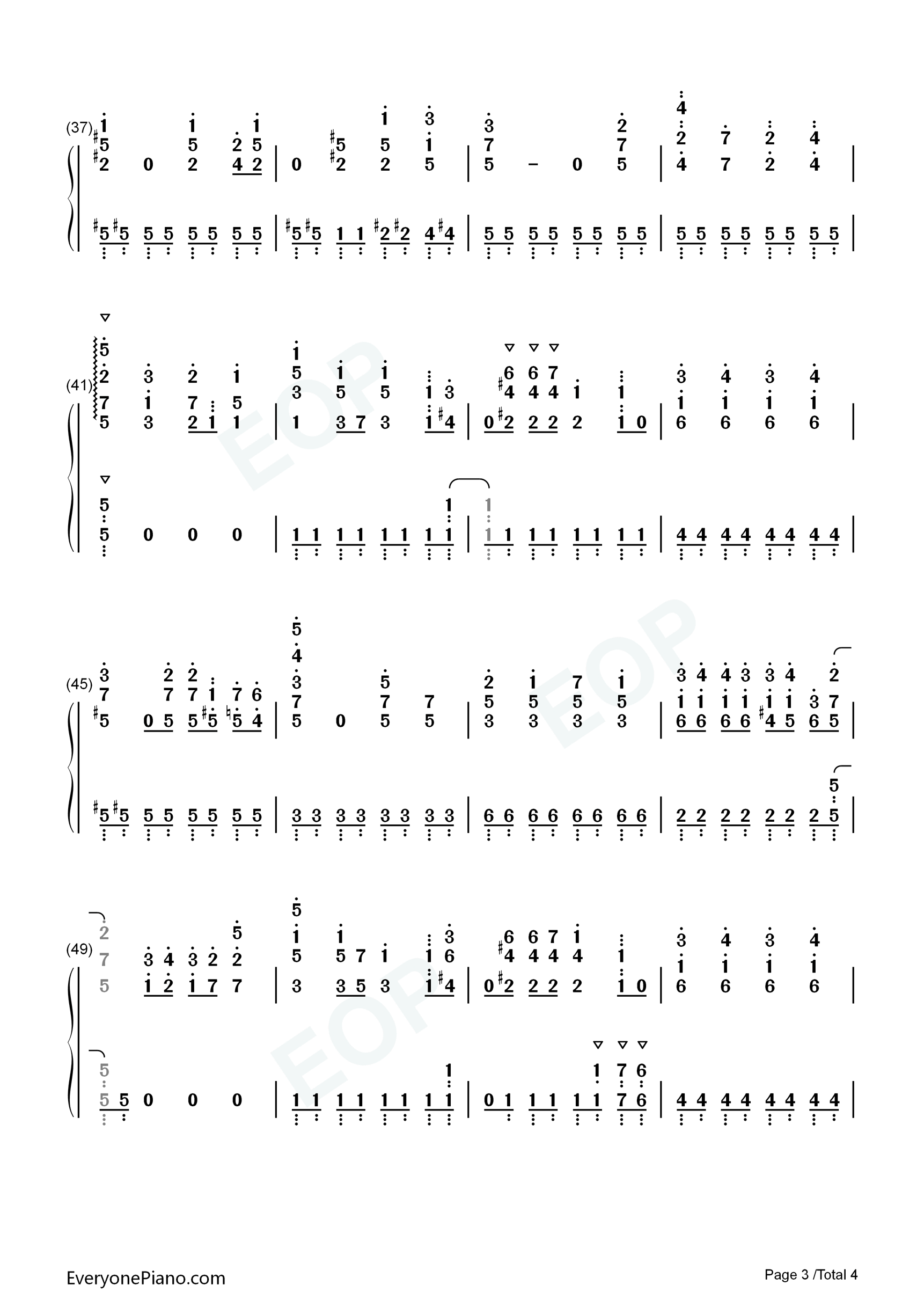 Girlish_Lover钢琴简谱_自演乙演唱