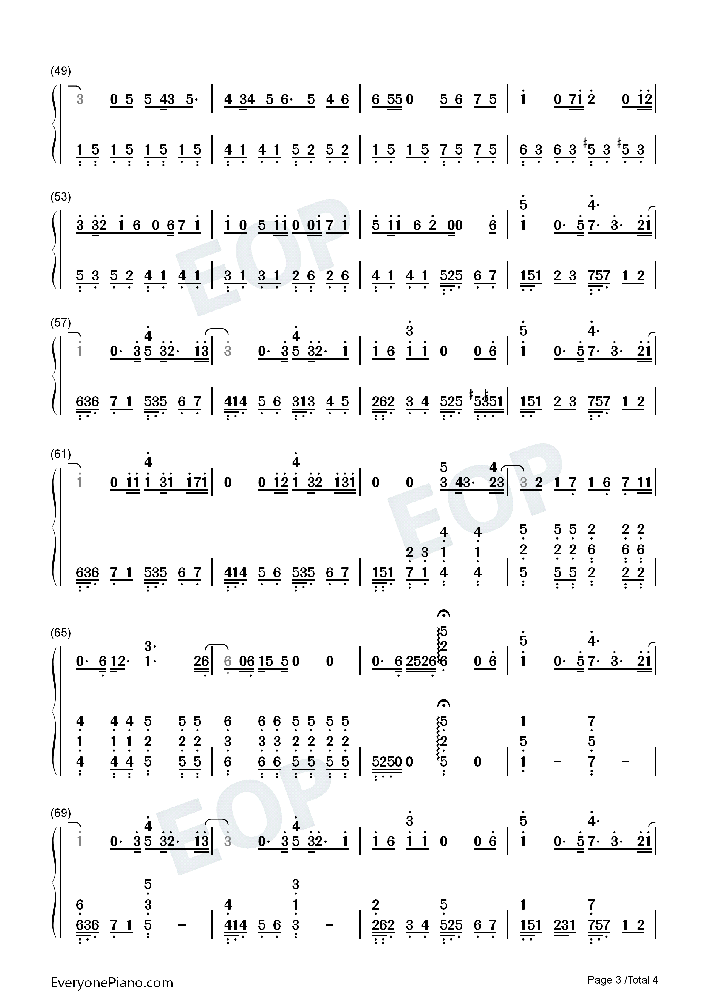 Hello_Goodbye&Hello钢琴简谱_熊木杏里演唱