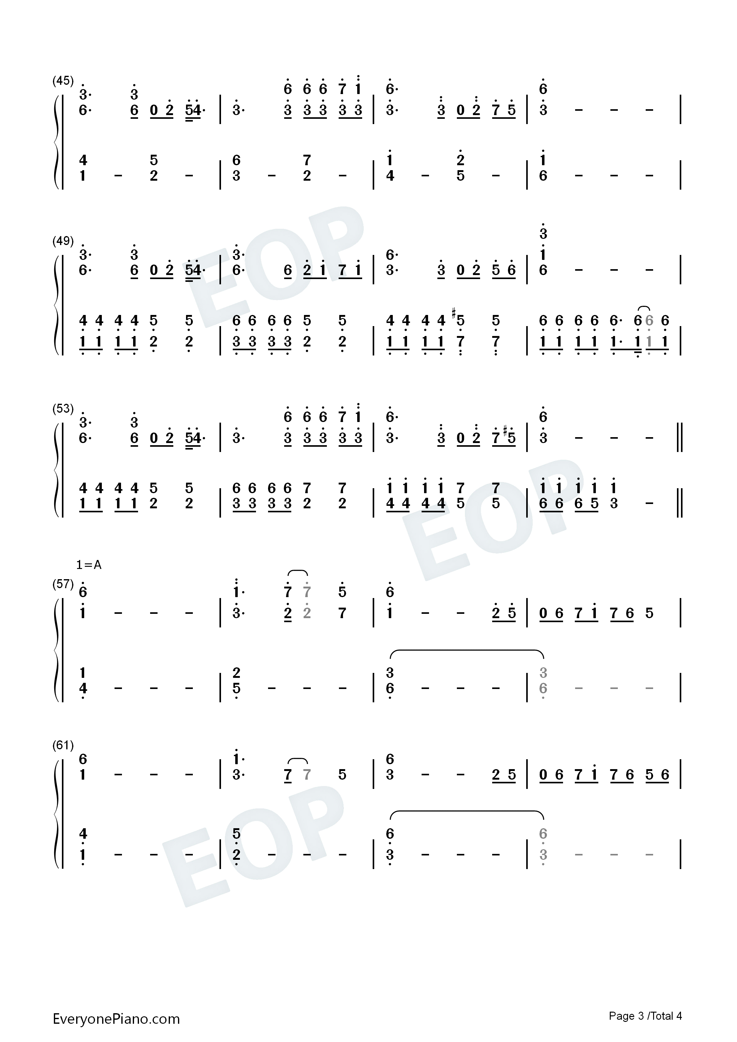 二色莲花蝶～Red_and_White钢琴简谱_ZUN演唱