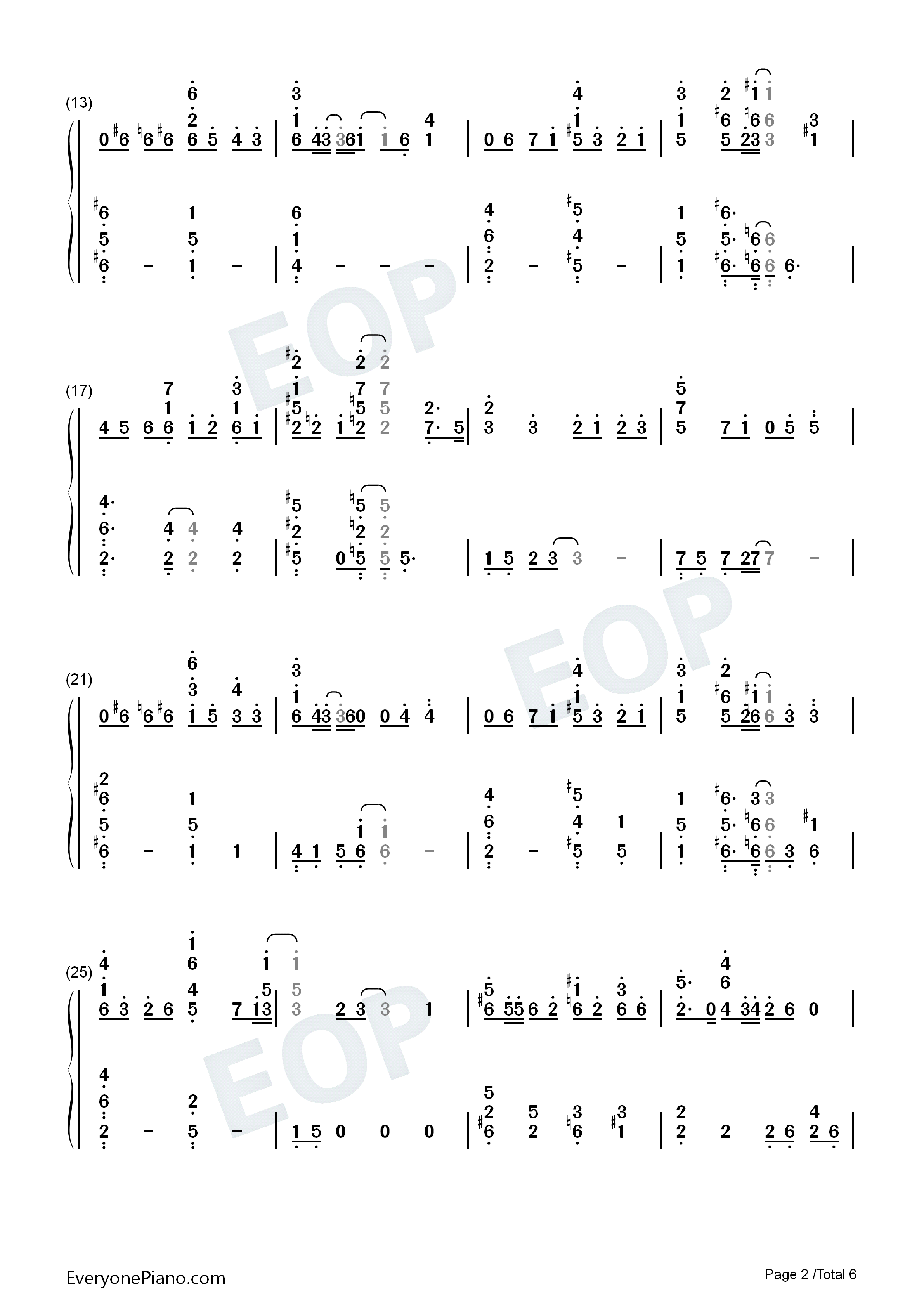 恋文钢琴简谱_やなぎなぎ演唱