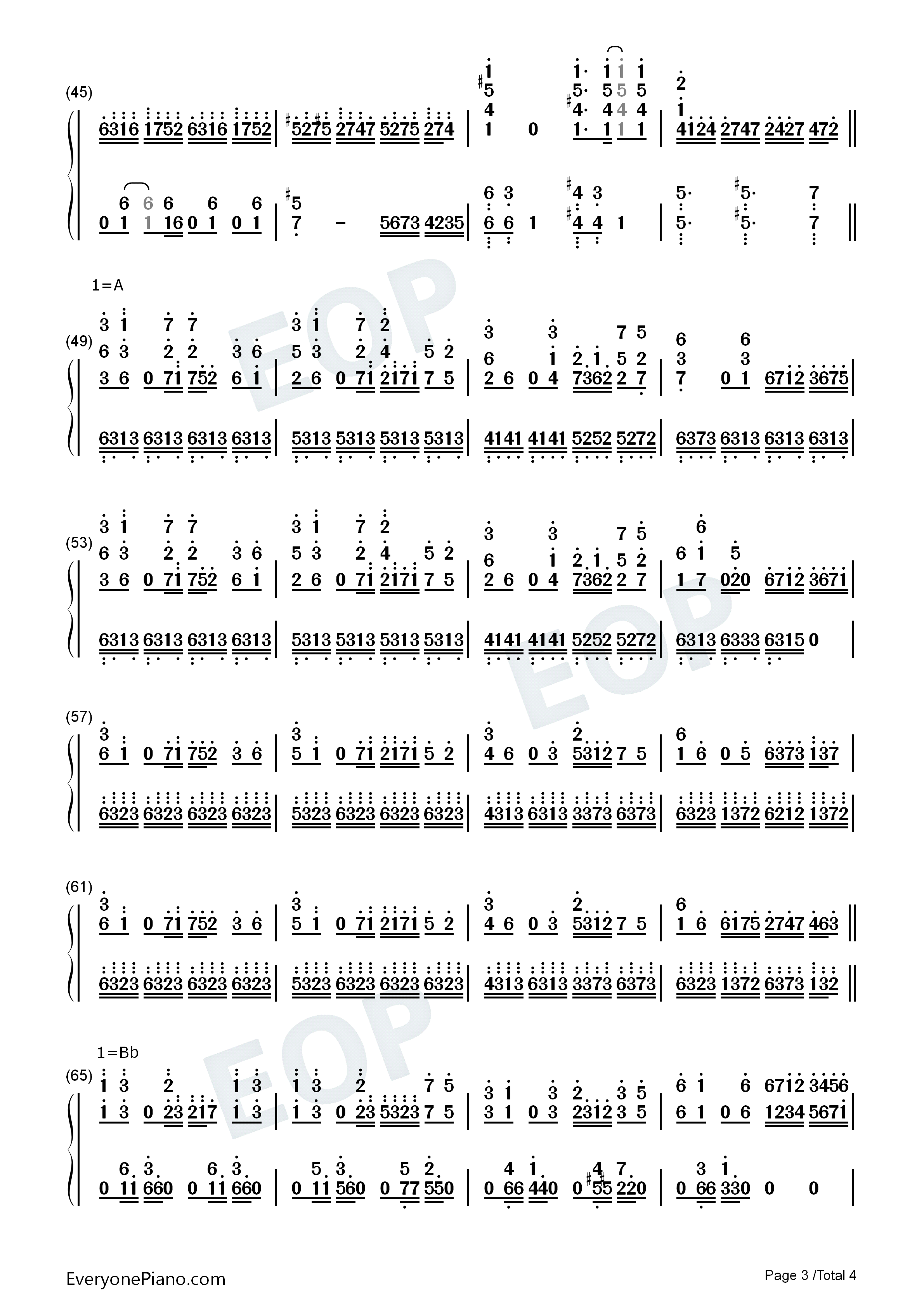 东の国の眠らない夜钢琴简谱_东方Project演唱