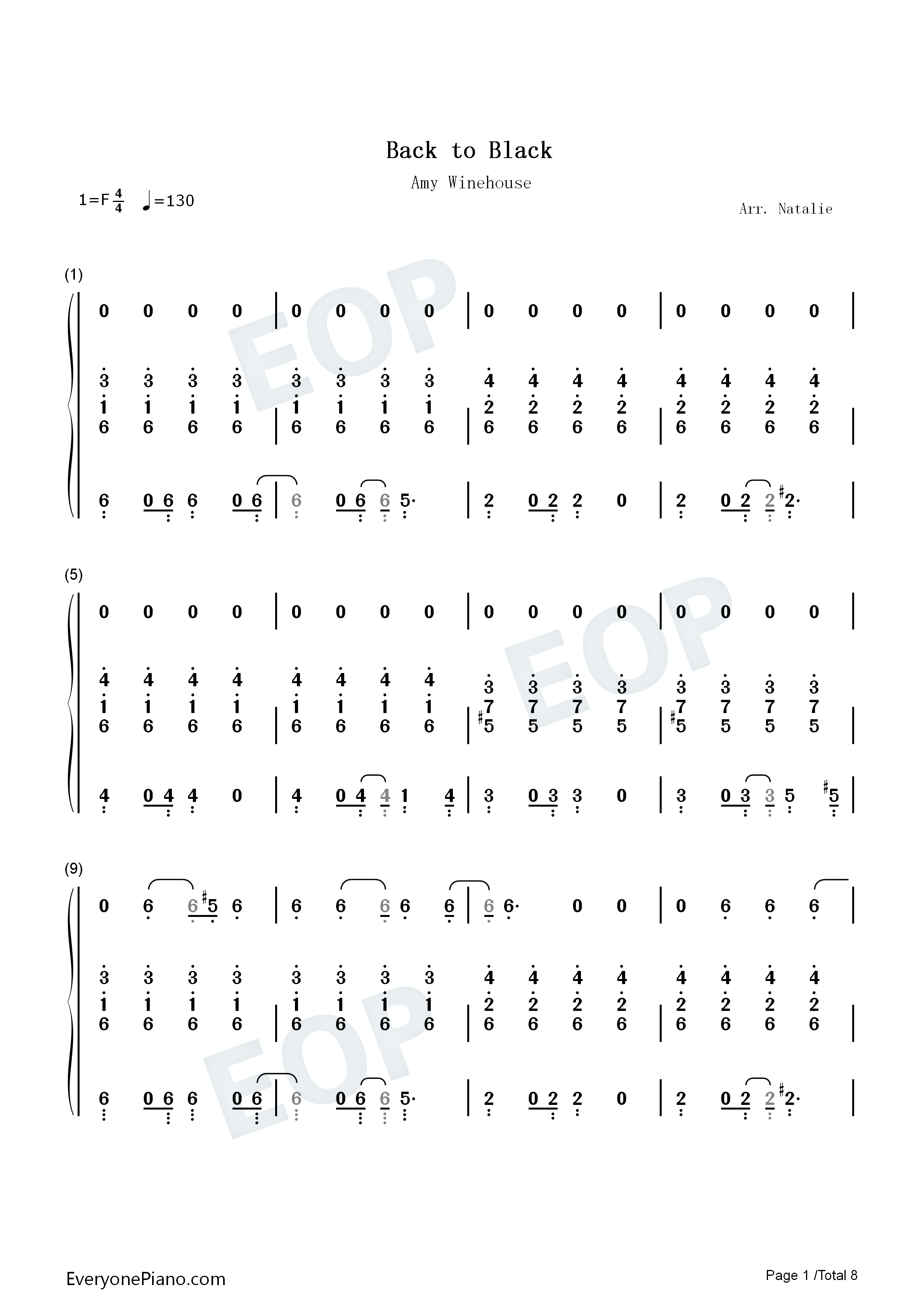 Back_to_Black钢琴简谱_Amy_Winehouse演唱