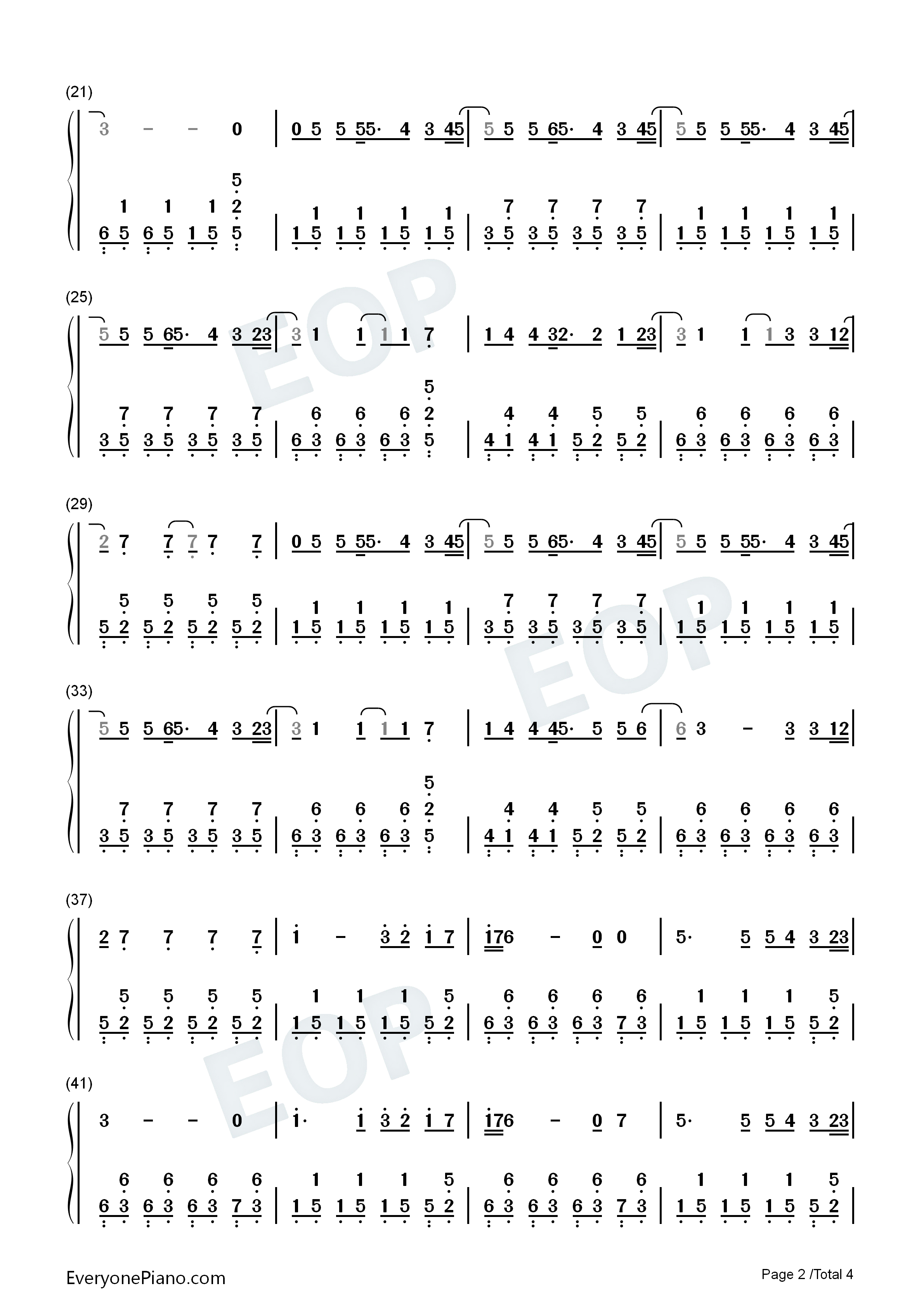 Hey_There_Delilah钢琴简谱_Plain_White_T's演唱