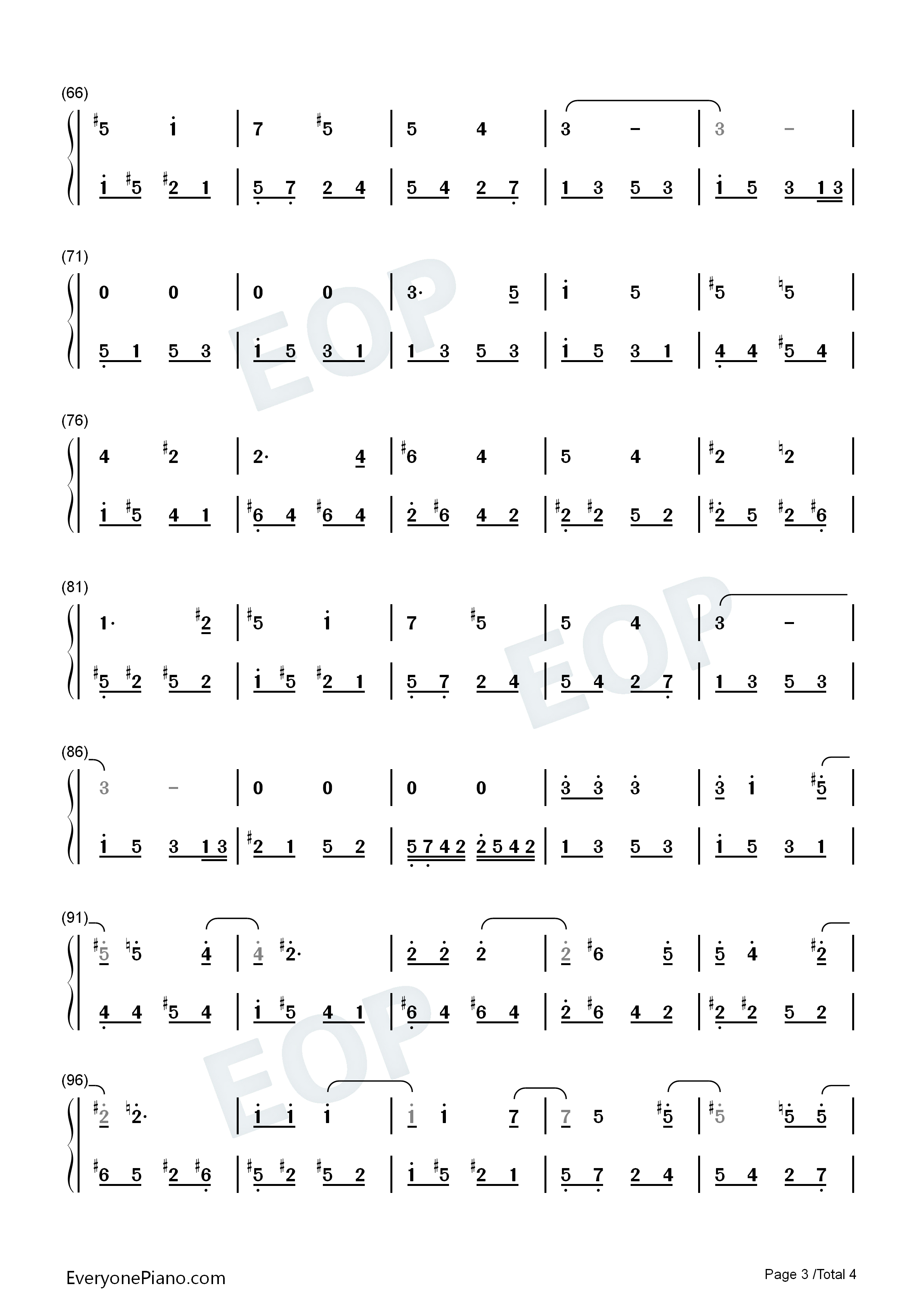 Unintended钢琴简谱_Muse演唱