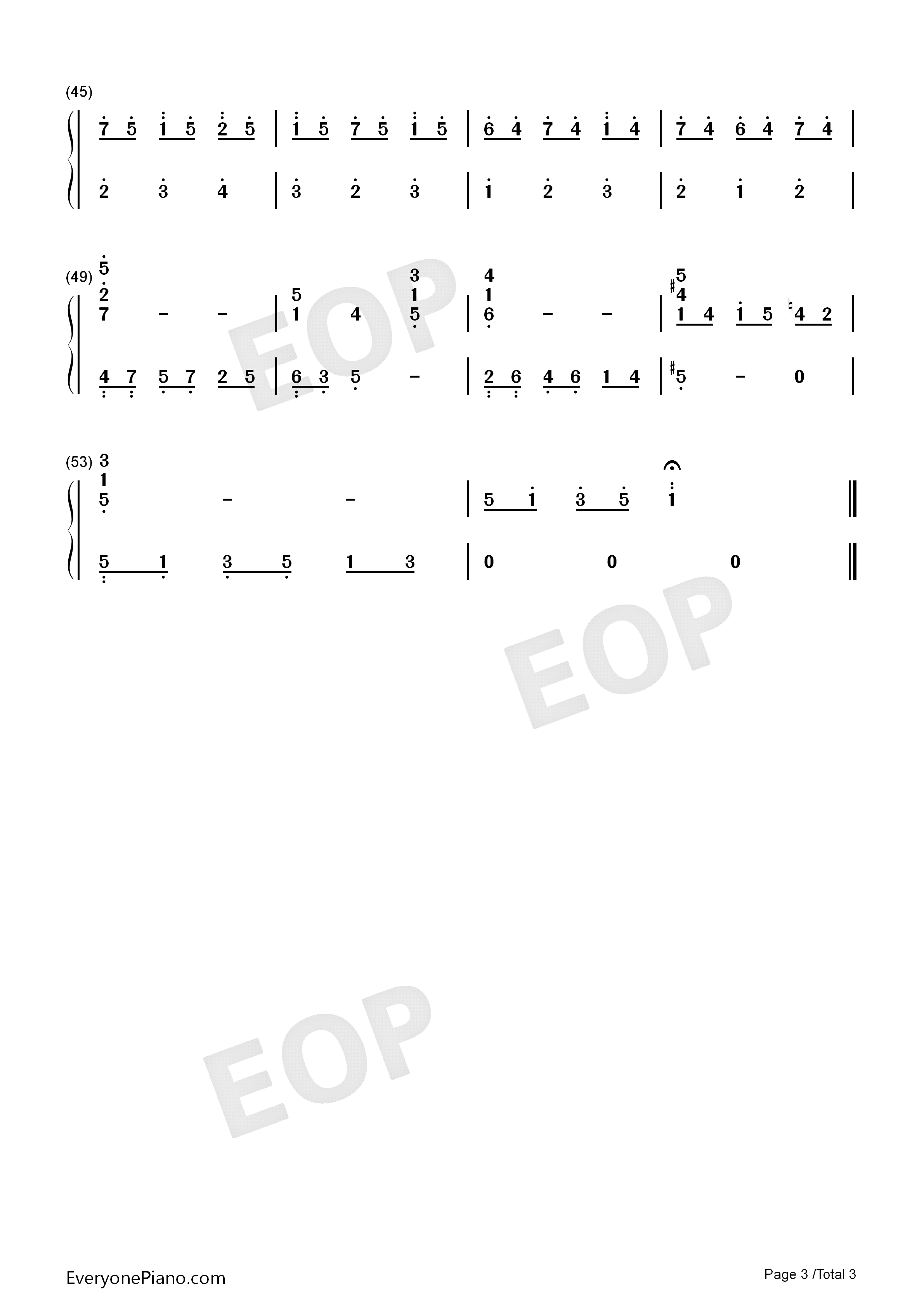 夜之歌钢琴简谱_岩男润子演唱