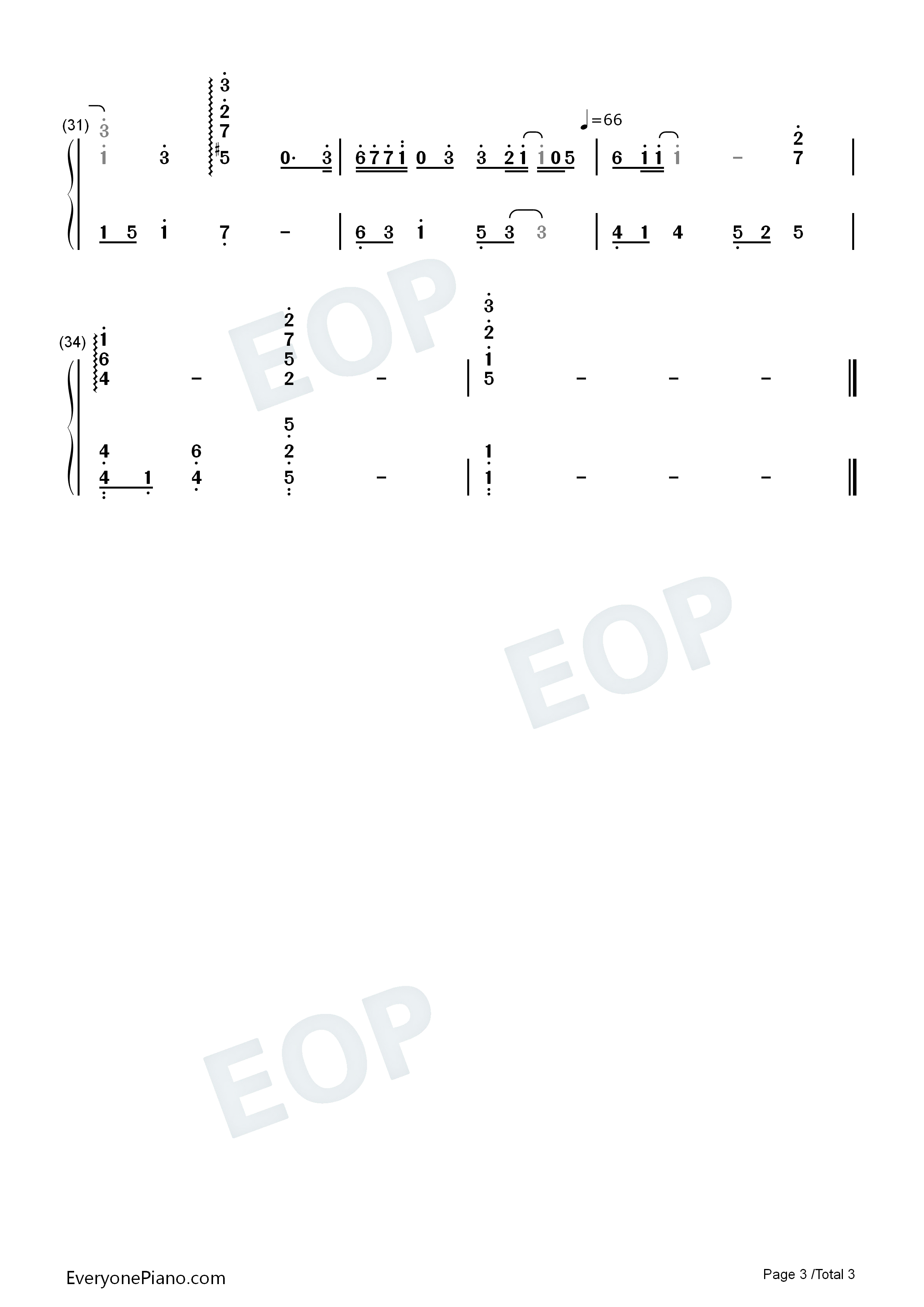 泪的告白钢琴简谱_吉田亚纪子演唱