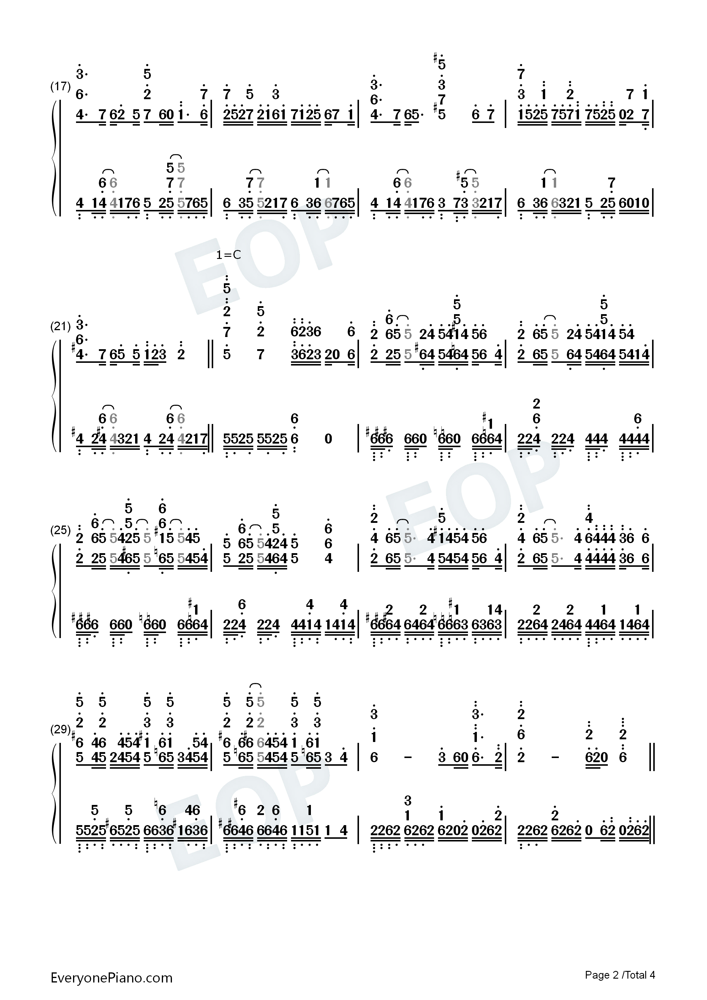 名前のない怪物钢琴简谱_EGOIST演唱