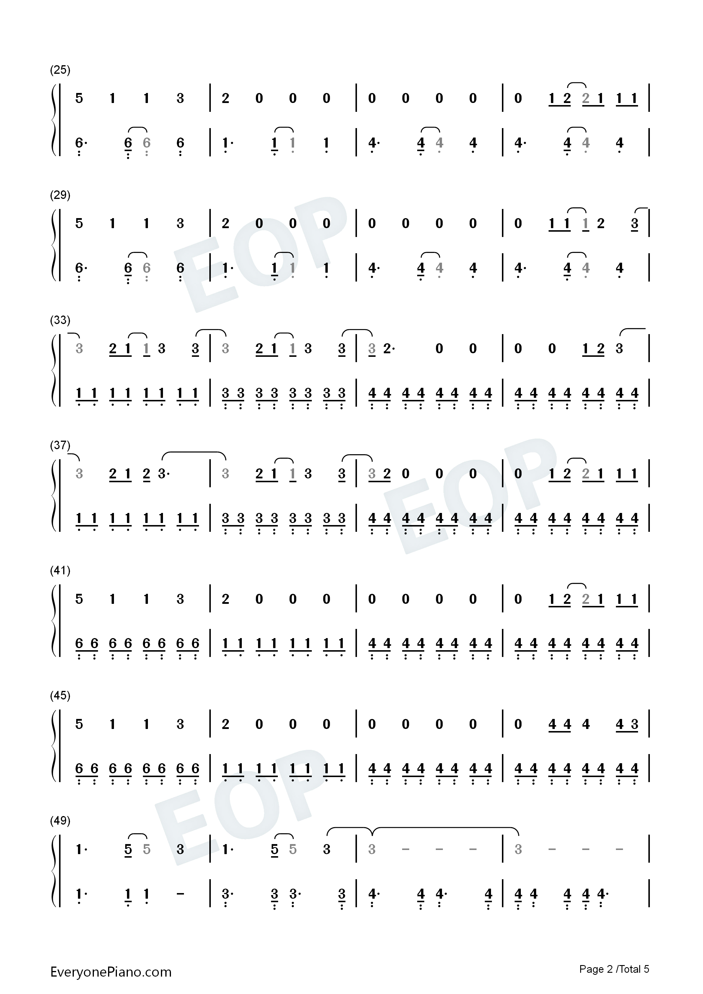 Use_Somebody钢琴简谱_Kings_of_Leon演唱