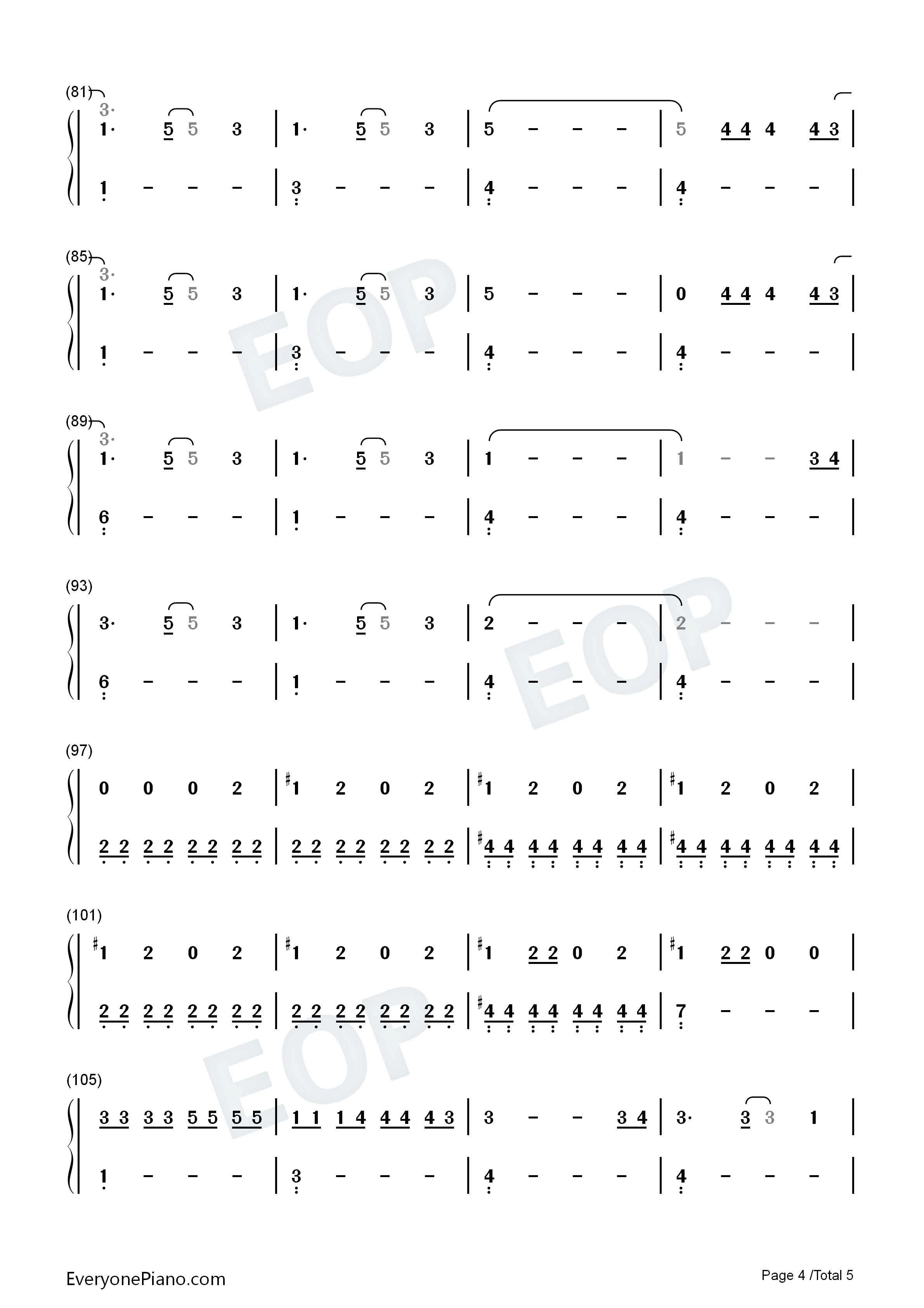 Use_Somebody钢琴简谱_Kings_of_Leon演唱