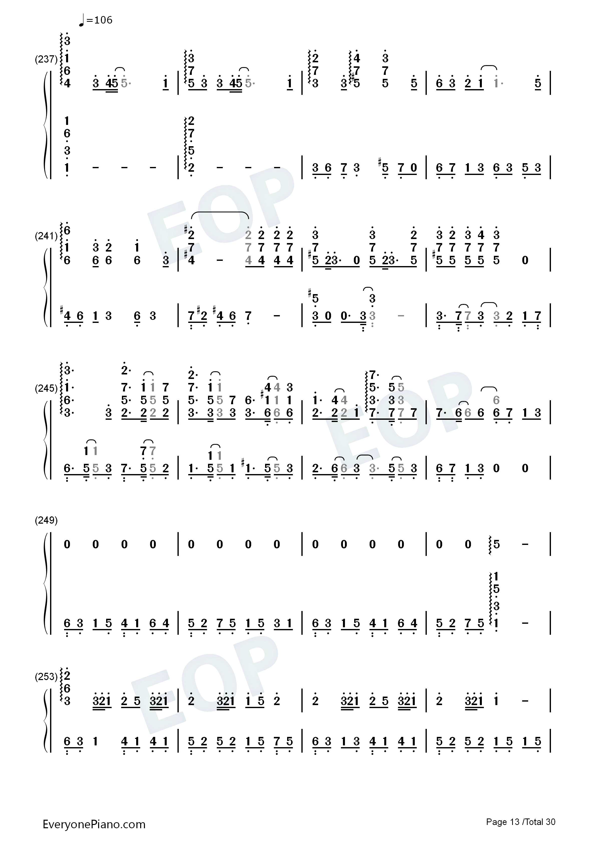 ニコニコ動画流星群钢琴简谱_Shimo演唱