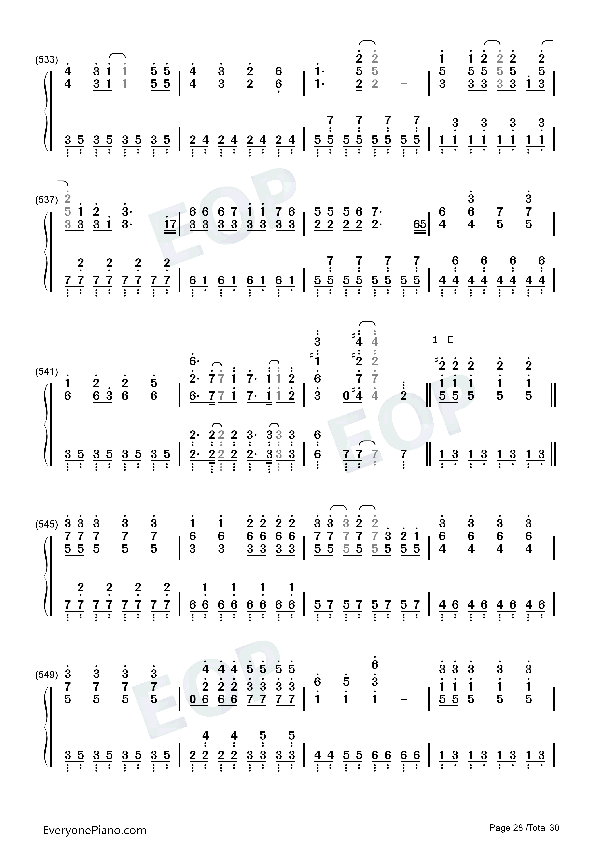ニコニコ動画流星群钢琴简谱_Shimo演唱