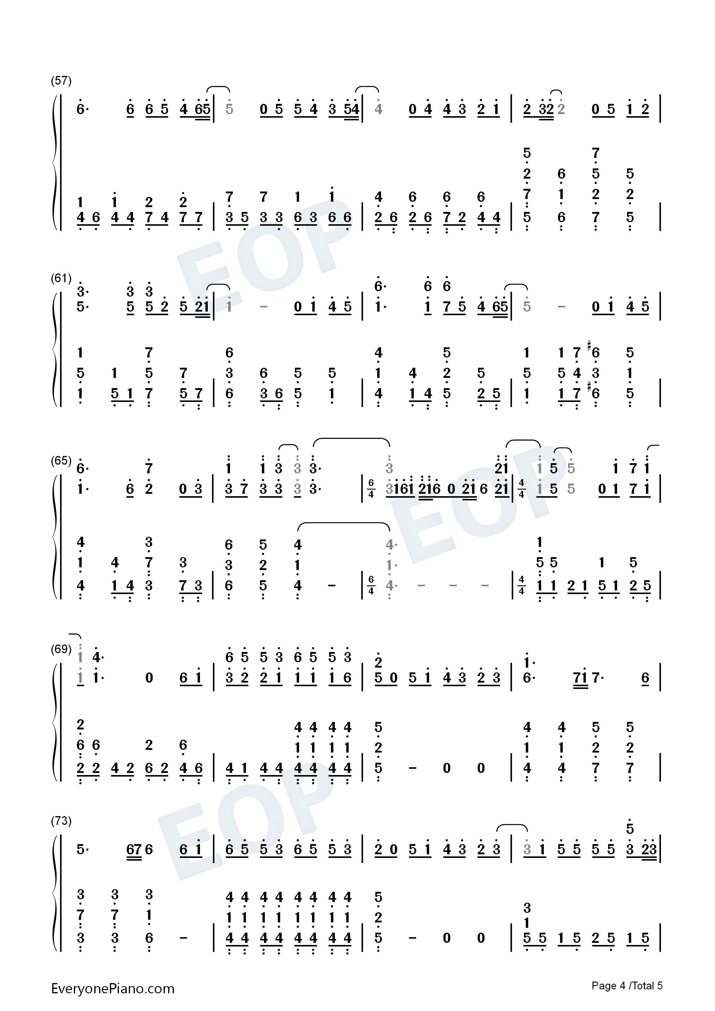 泣きながら微笑んで钢琴简谱_AKB48_Team_K演唱