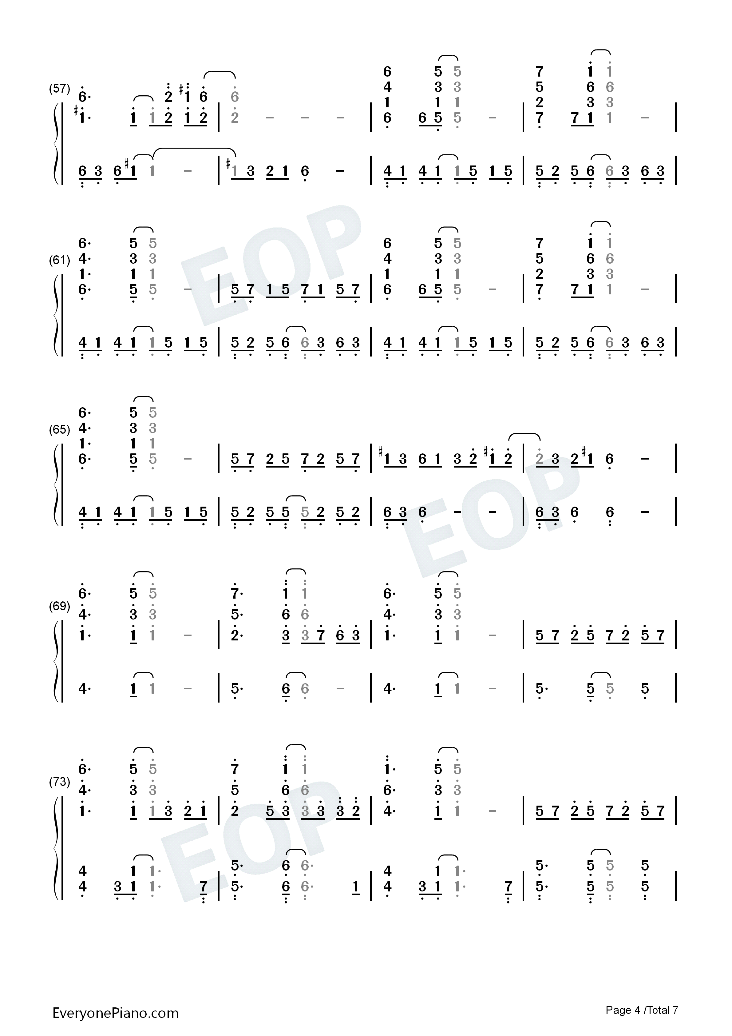 Life_Is_Like_a_Boat钢琴简谱_Rie_fu演唱