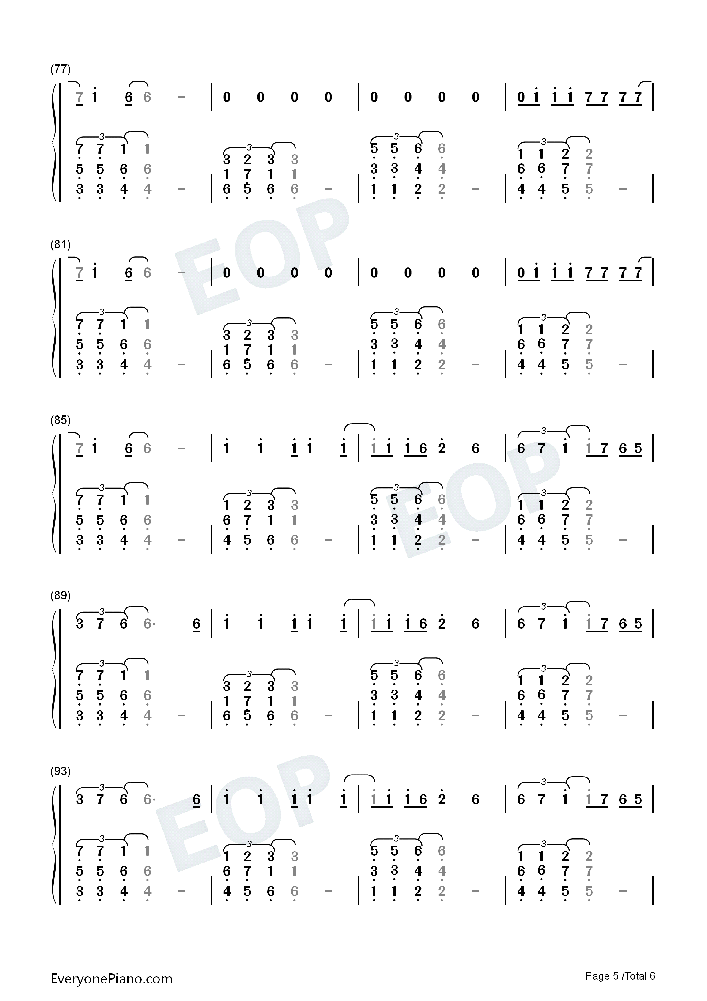 Your_Body钢琴简谱_Christina_Aguilera演唱