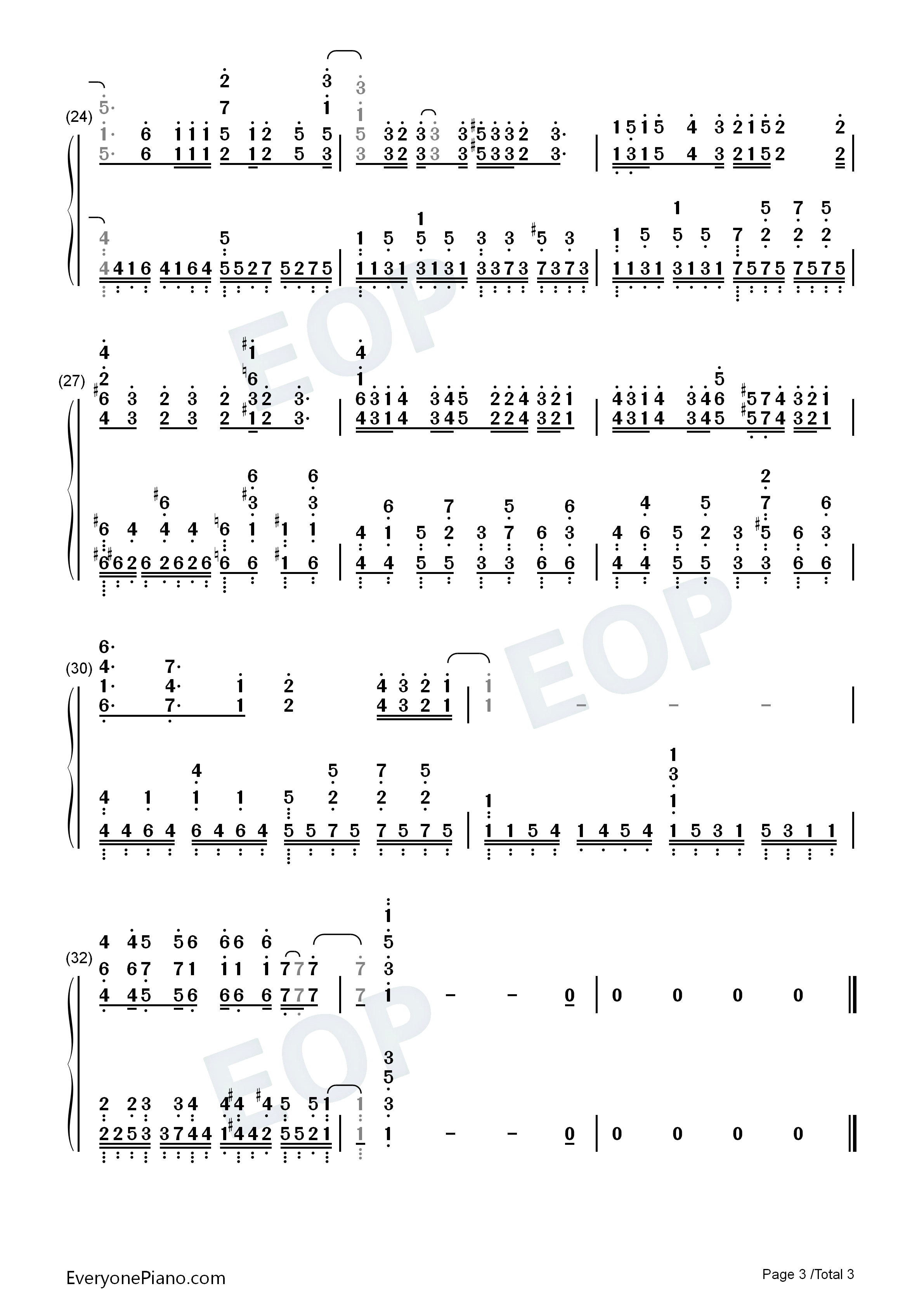 Sparkling_Daydream钢琴简谱_ZAQ演唱