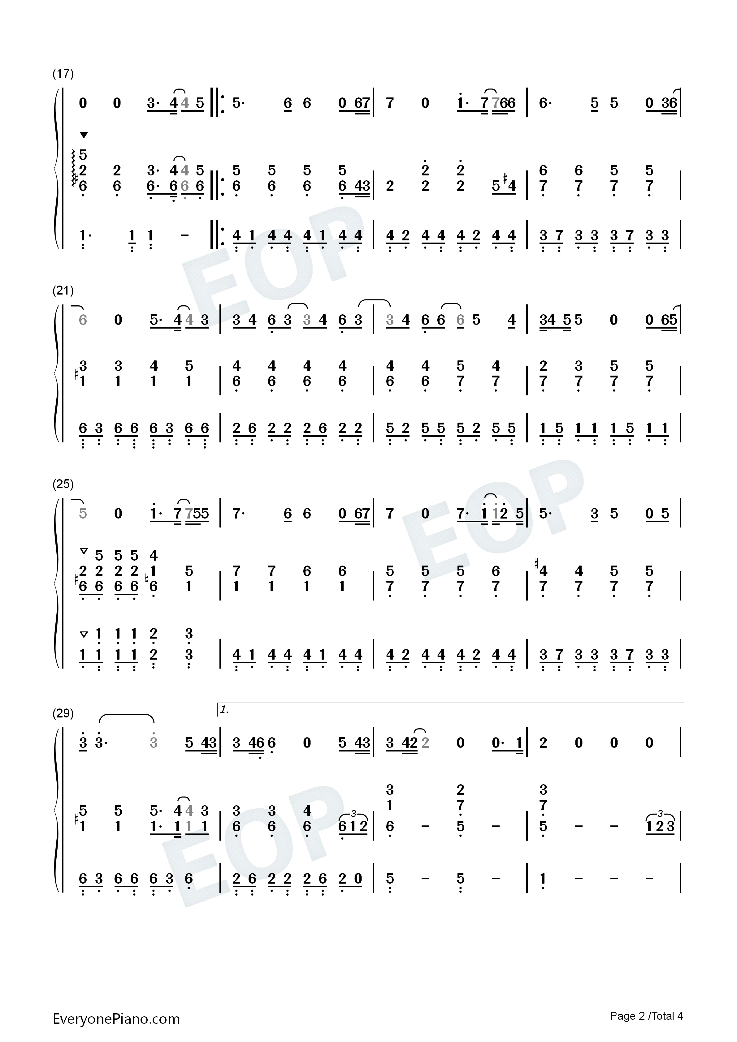 让人疯狂钢琴简谱_孝琳演唱