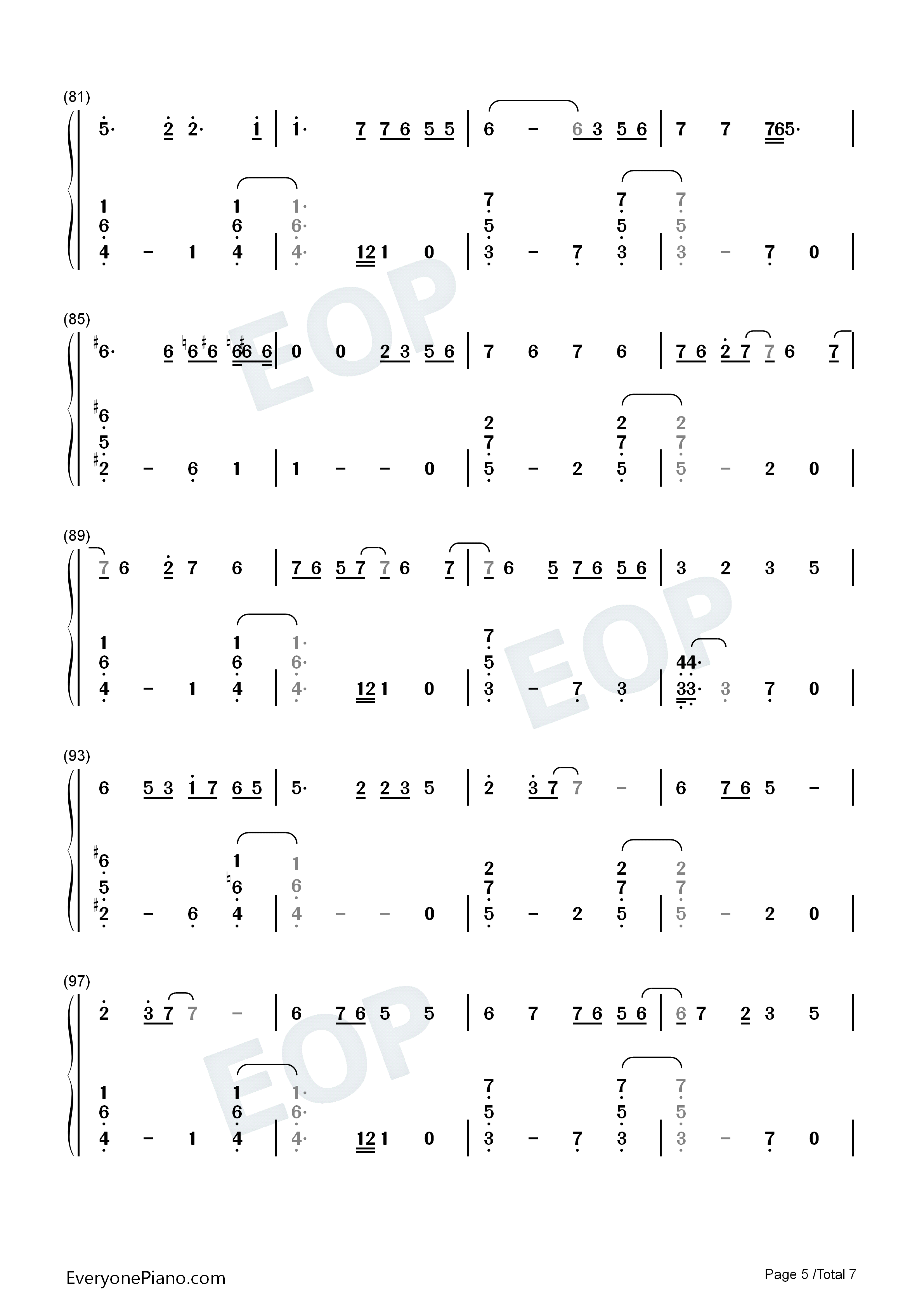 Honeymoon_Avenue钢琴简谱_Ariana_Grande演唱