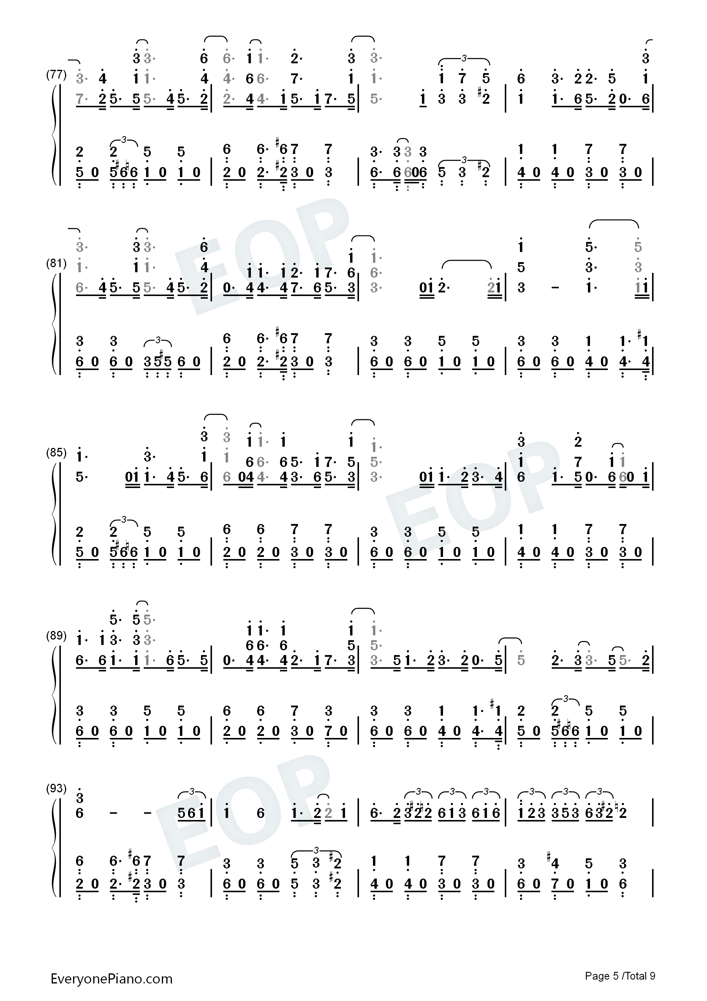 深海のリトルクライ钢琴简谱_土岐麻子演唱