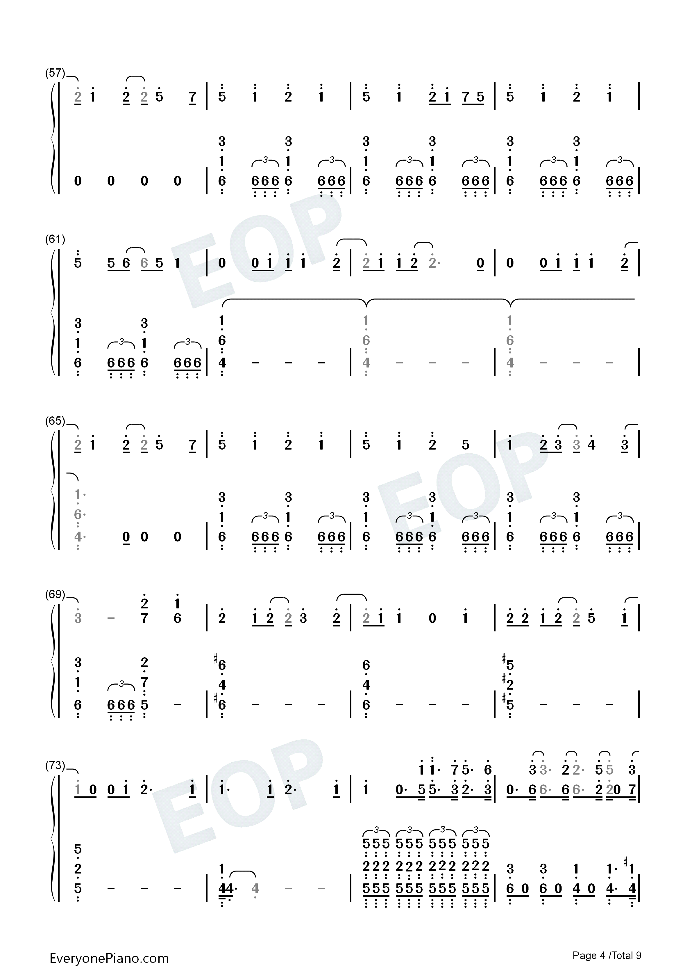 深海のリトルクライ钢琴简谱_土岐麻子演唱