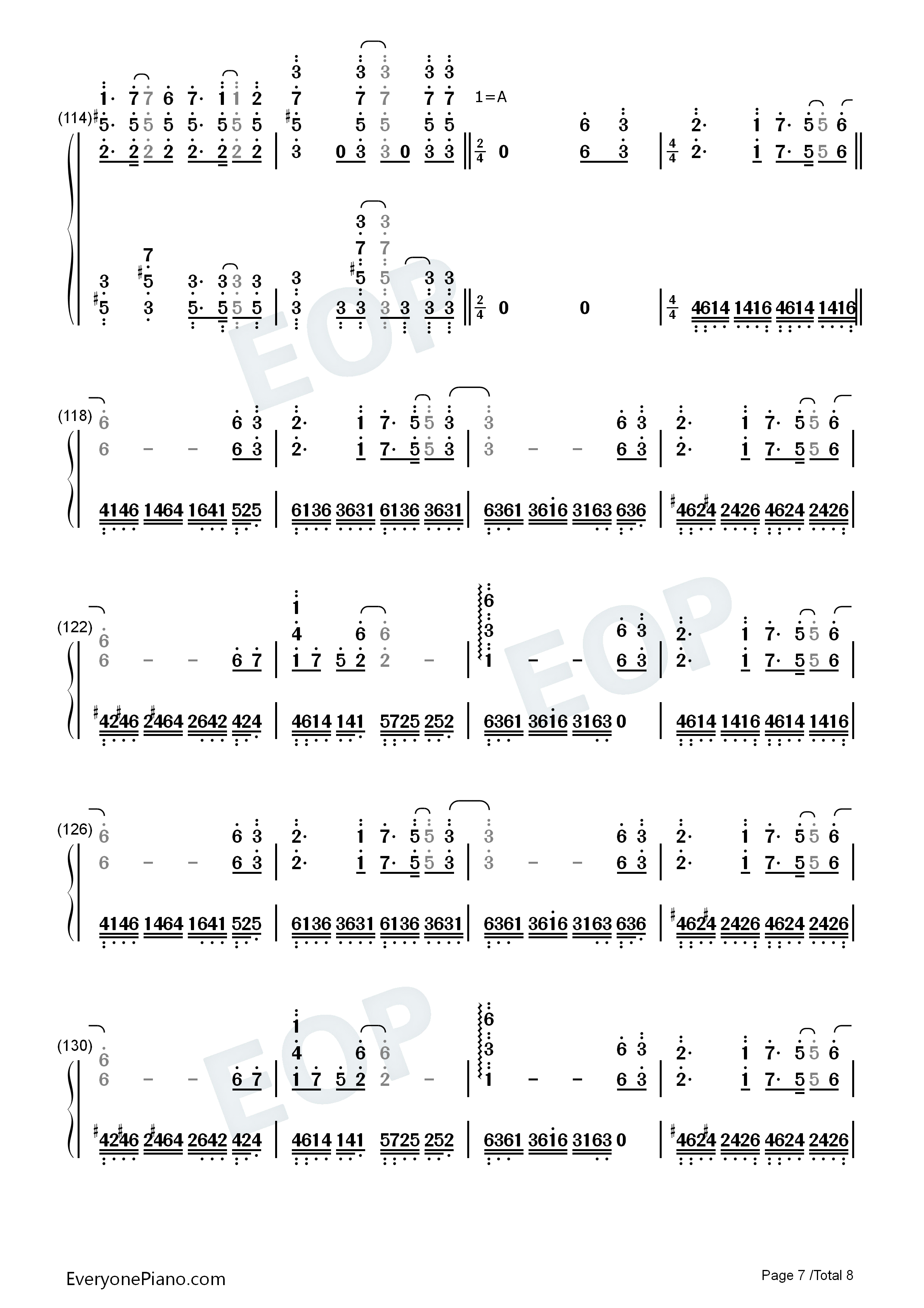 亡き王女の為のセプテット钢琴简谱_东方Project演唱